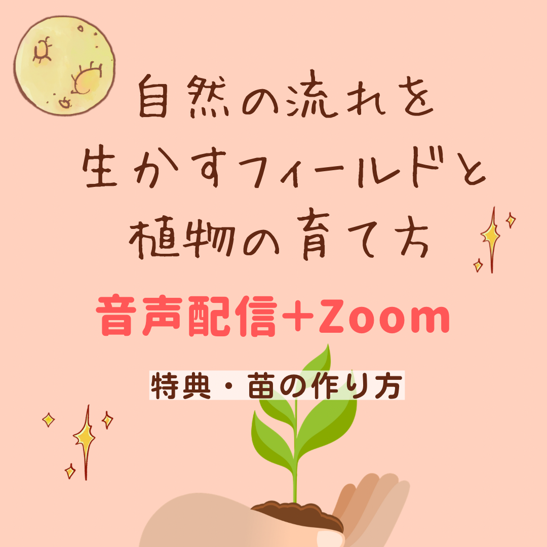 畑・菜園・田んぼ入門編（音声配信＋Zoom+特典・苗の作り方）