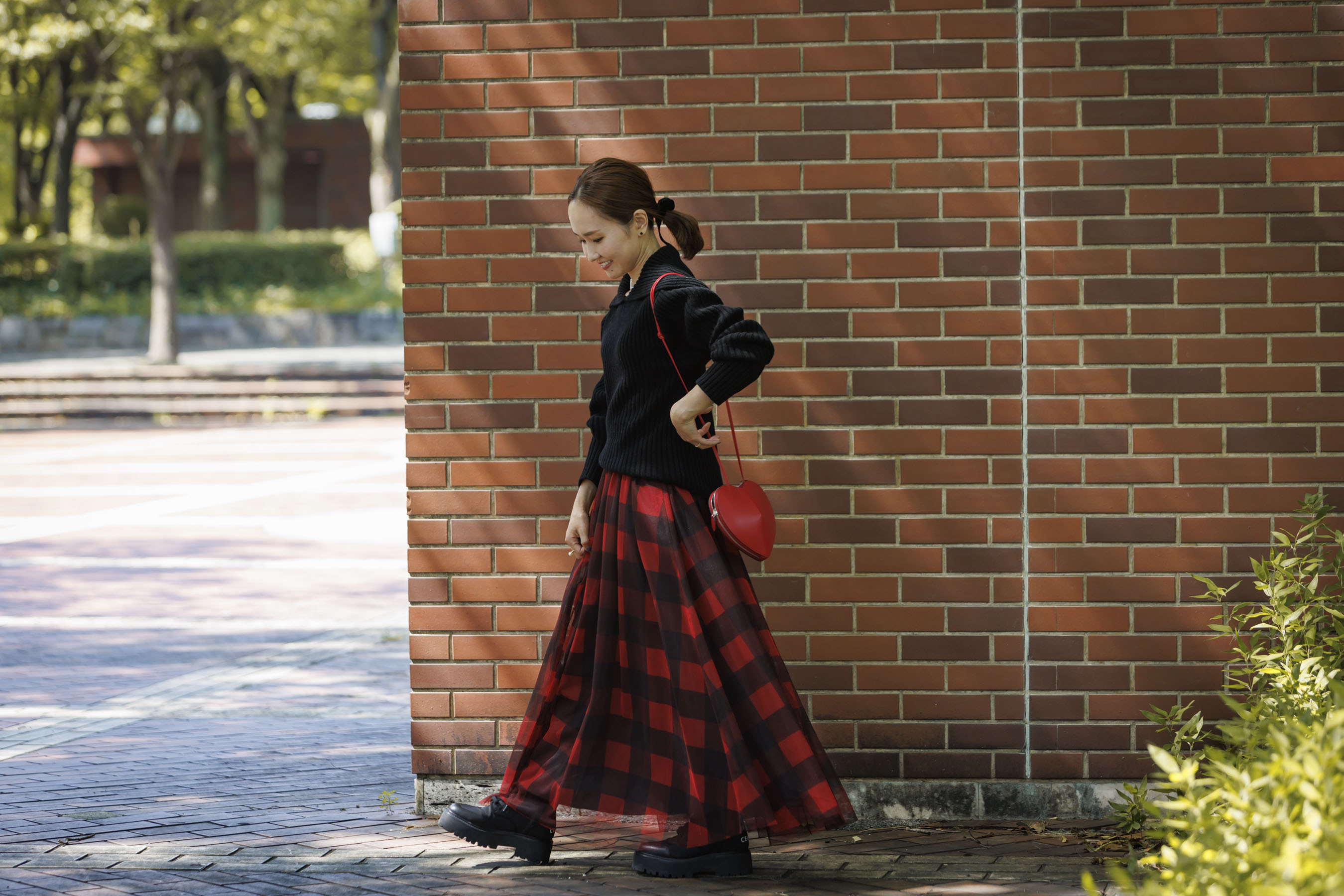 ☆新品 可愛い❤️チェックスカート 38号 ¥22000+税 ☆新品 可愛い❤️チェックスカート 38号 ¥22000+税