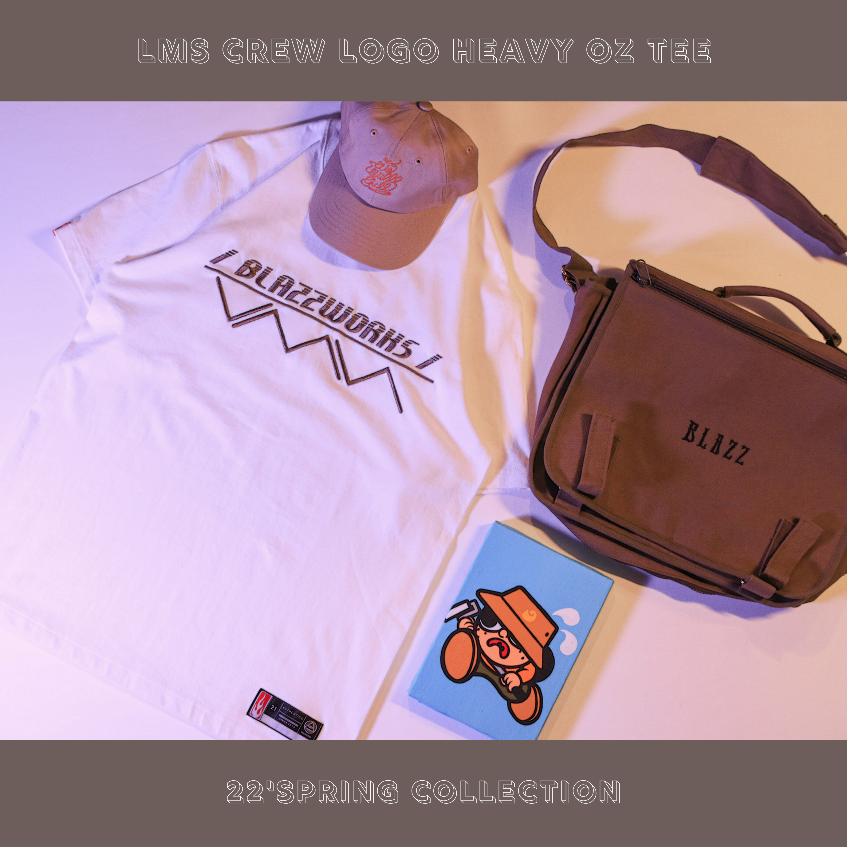LMS CREW LOGO HEAVY Oz TEE