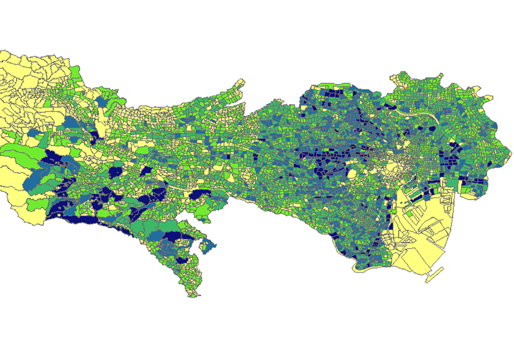 GISデータ　東京都の人口と世帯数（世界測地系緯度経度・ShapeFile）