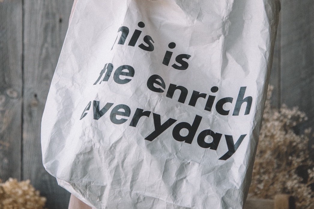This is the Bag × enricheveryday Tyvek eco Bag