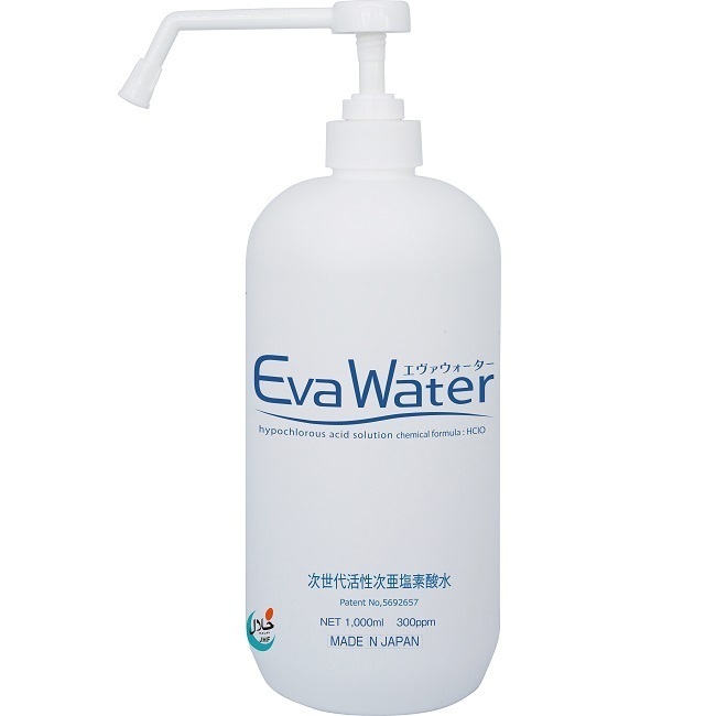 【EW-1L】弱酸性次亜塩素酸水 エヴァ ウォーター 1L ポンプ（300ppm）