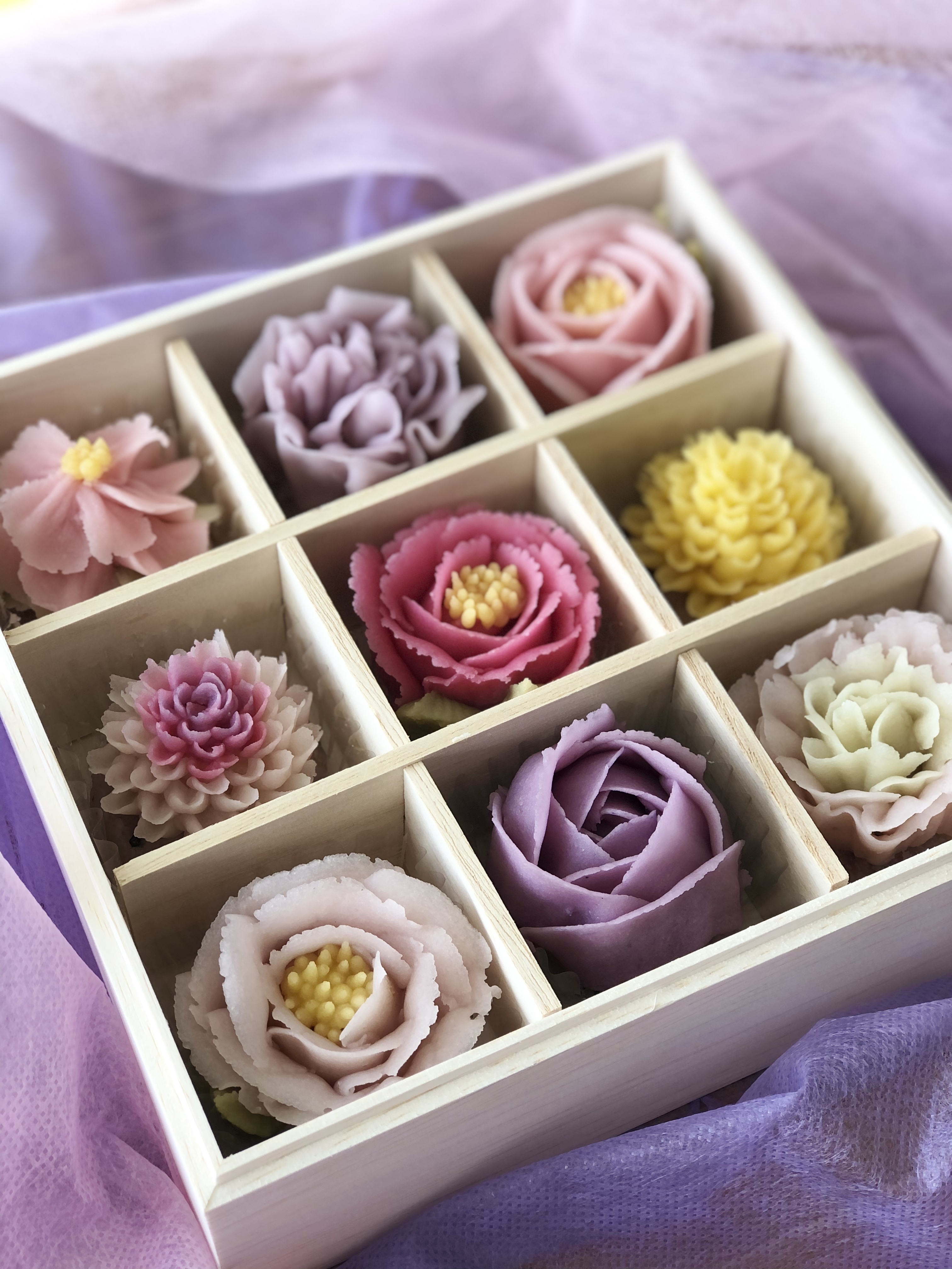 和三盆の花咲くおはぎ花輝