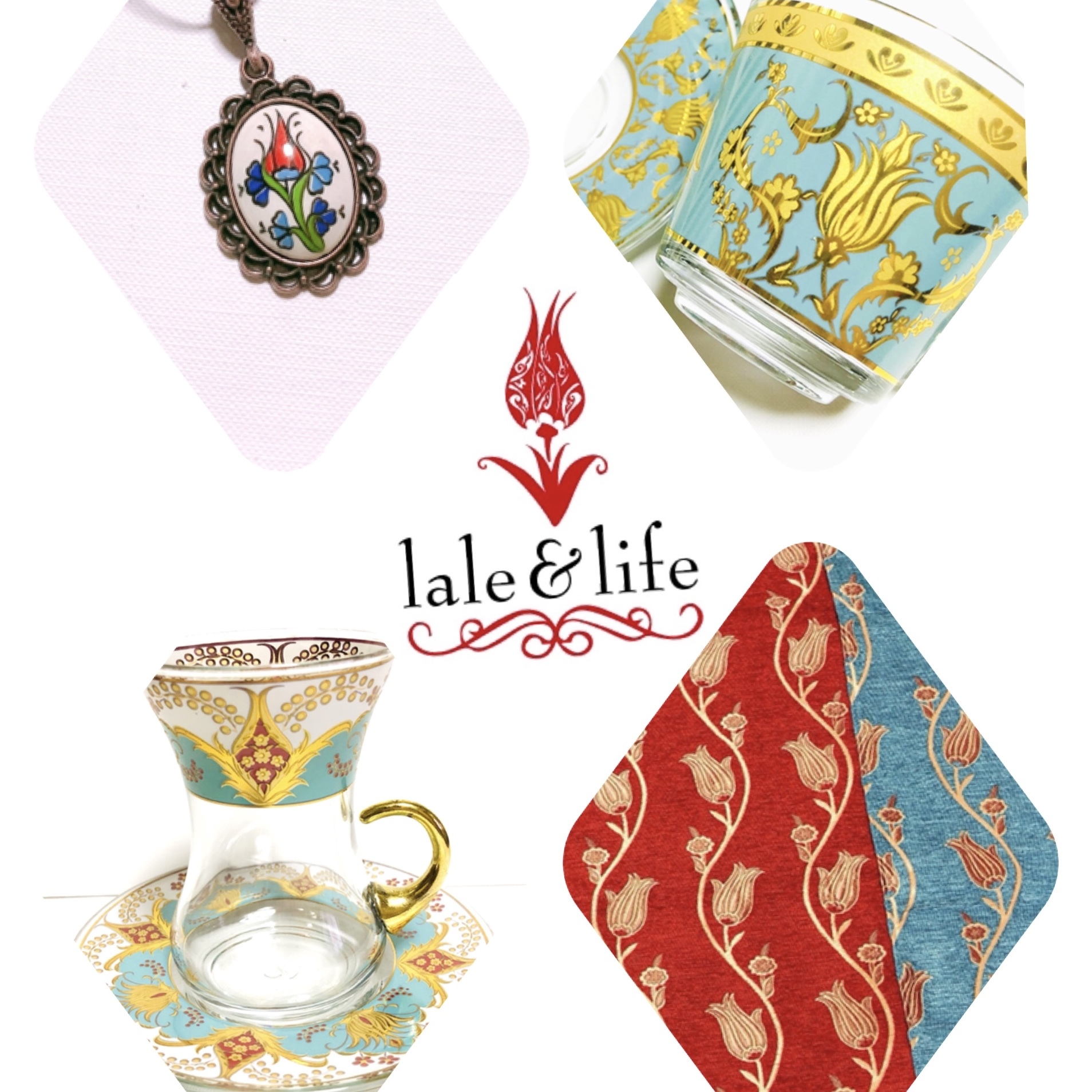 トルコ陶器 鍋敷き Lale Life ラーレアンドライフ
