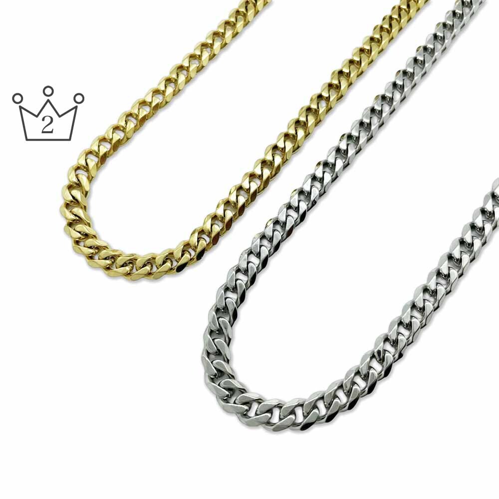 Chain Necklace<br>Six-sided Single　2mm