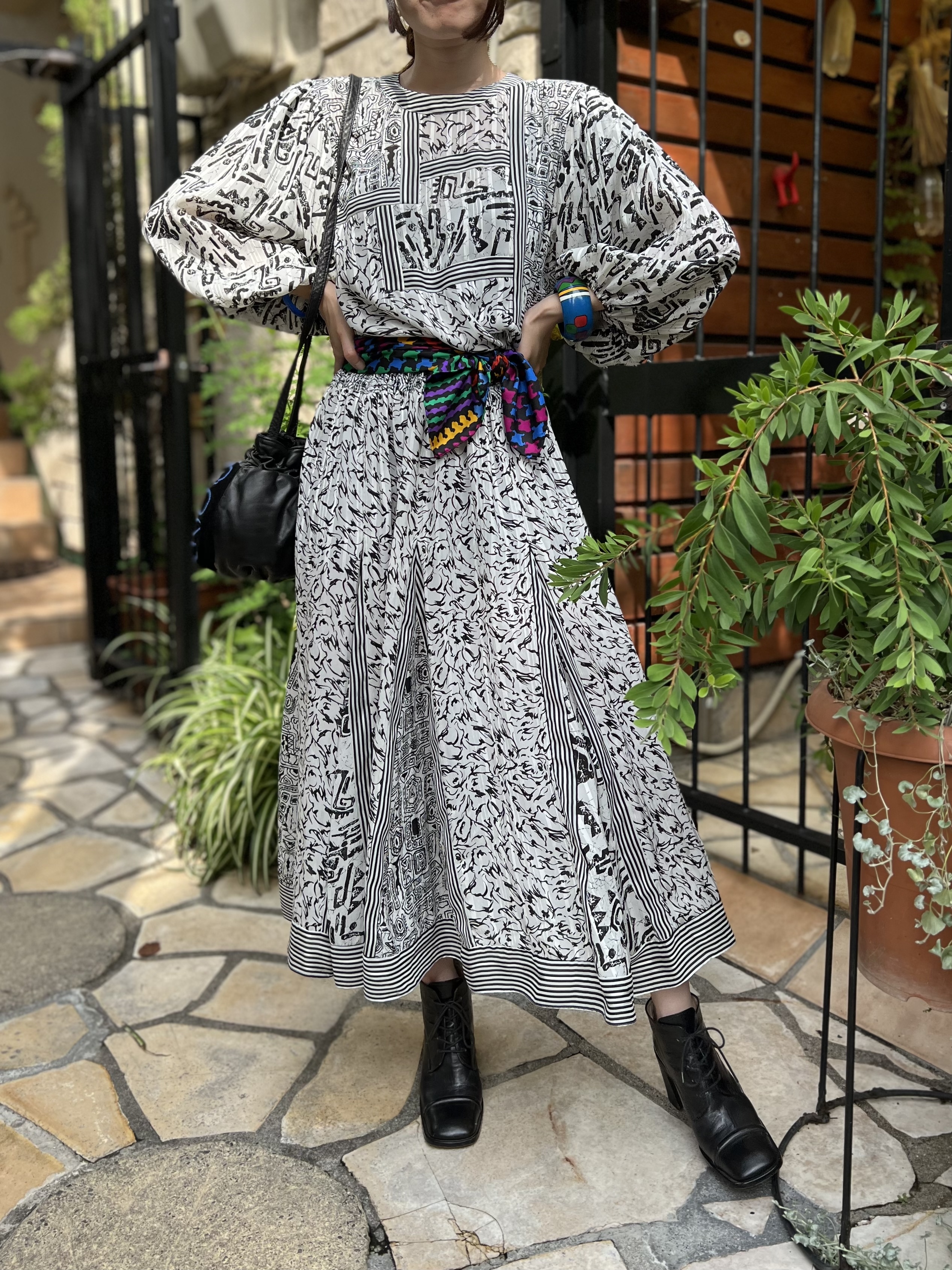 キナリ・ベージュ スーザンフレイス、ビンテージワンピース