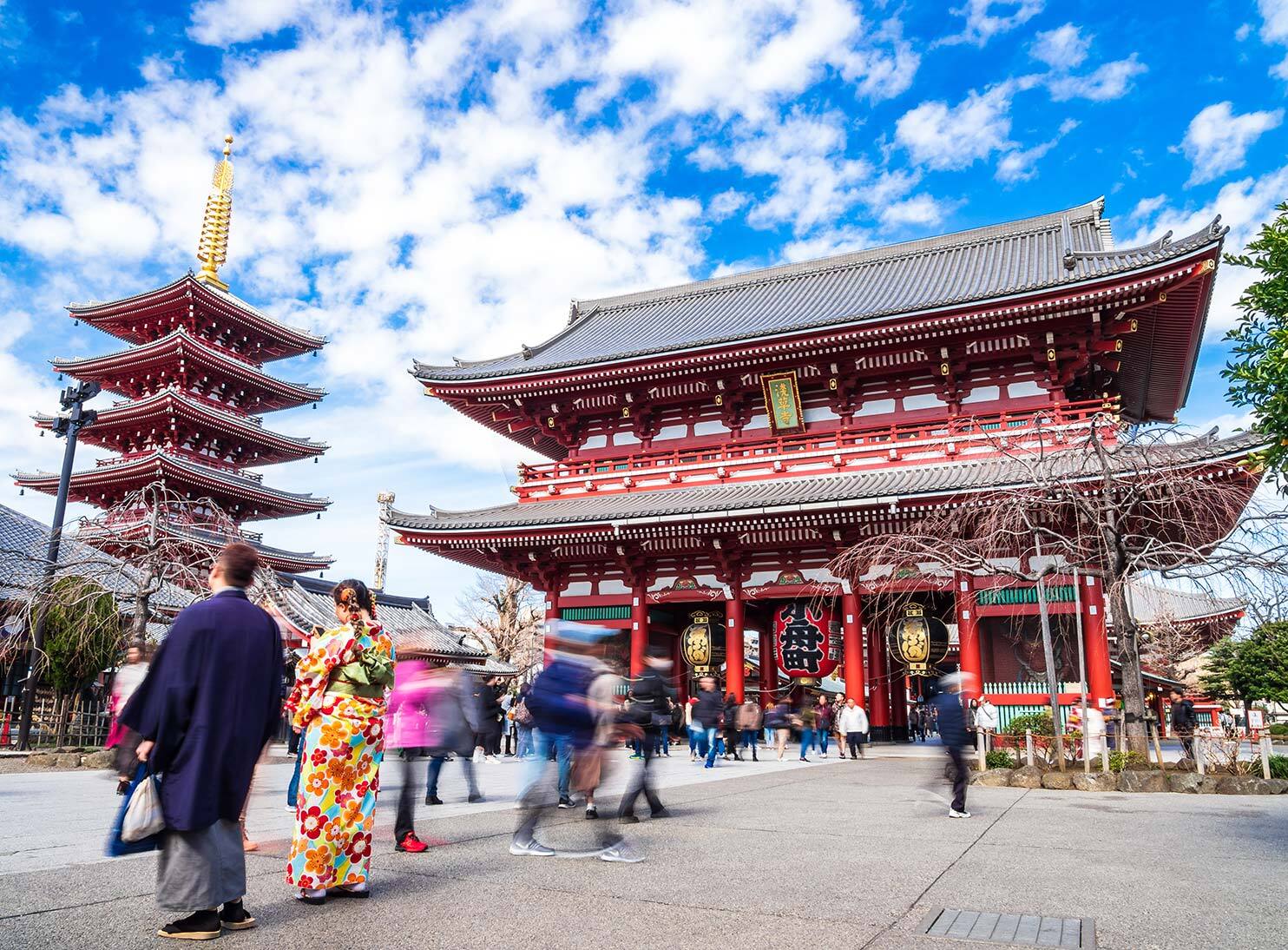 着物で浅草・浅草寺