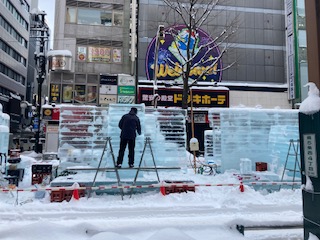 さっぽろ雪まつり2日前