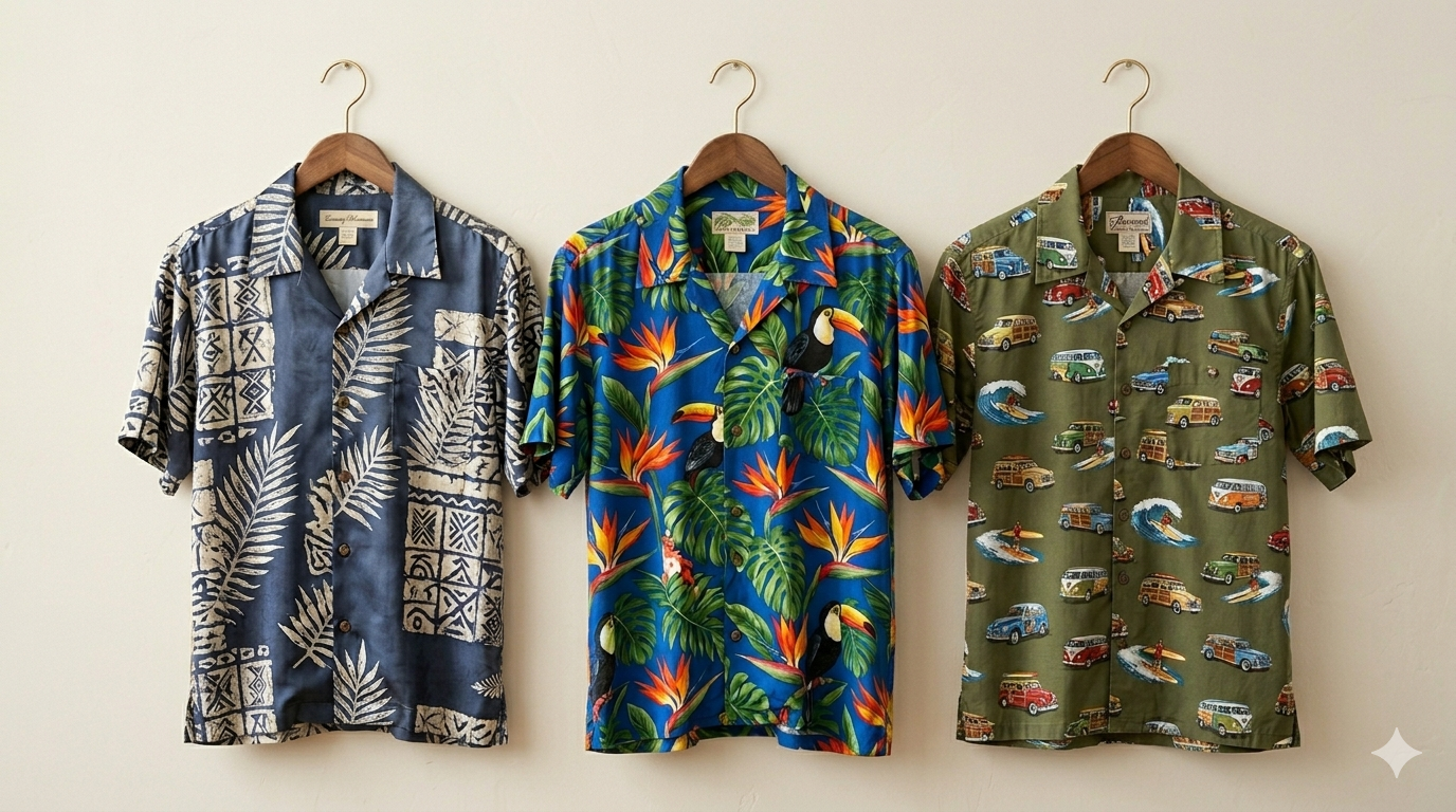 シルク vs レーヨン vs コットン｜アロハシャツの素材で何が変わる？