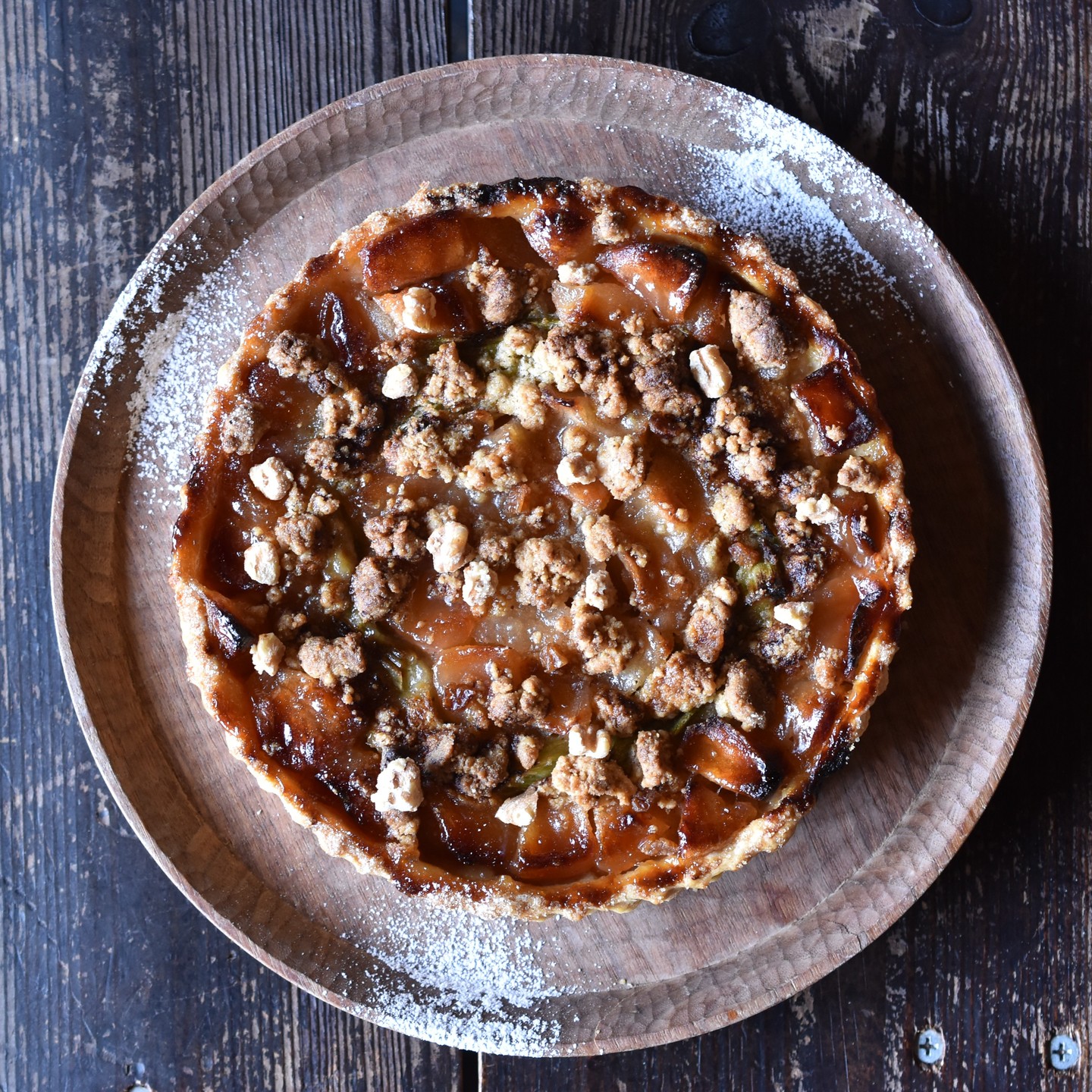 りんごとルバーブのタルト