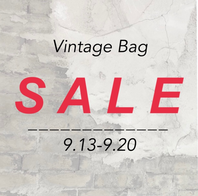 【WEB限定】vintage bag SALE