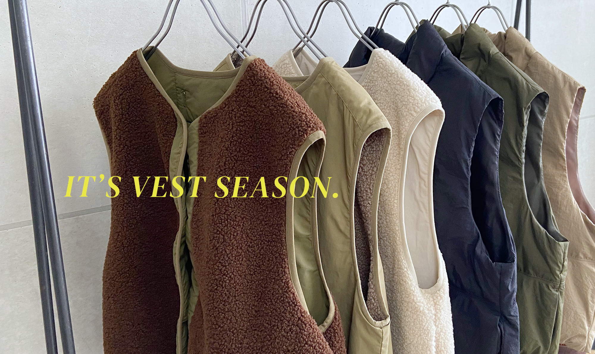そろそろ、ベストの季節。VEST STYLING VARIATIONS