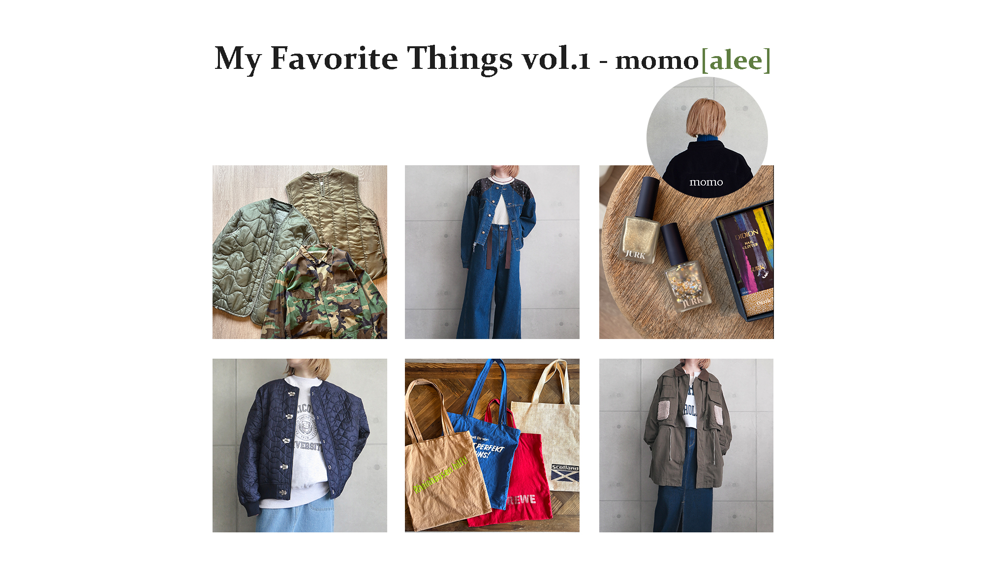 My Favorite Things vol.1 - momo［alee］