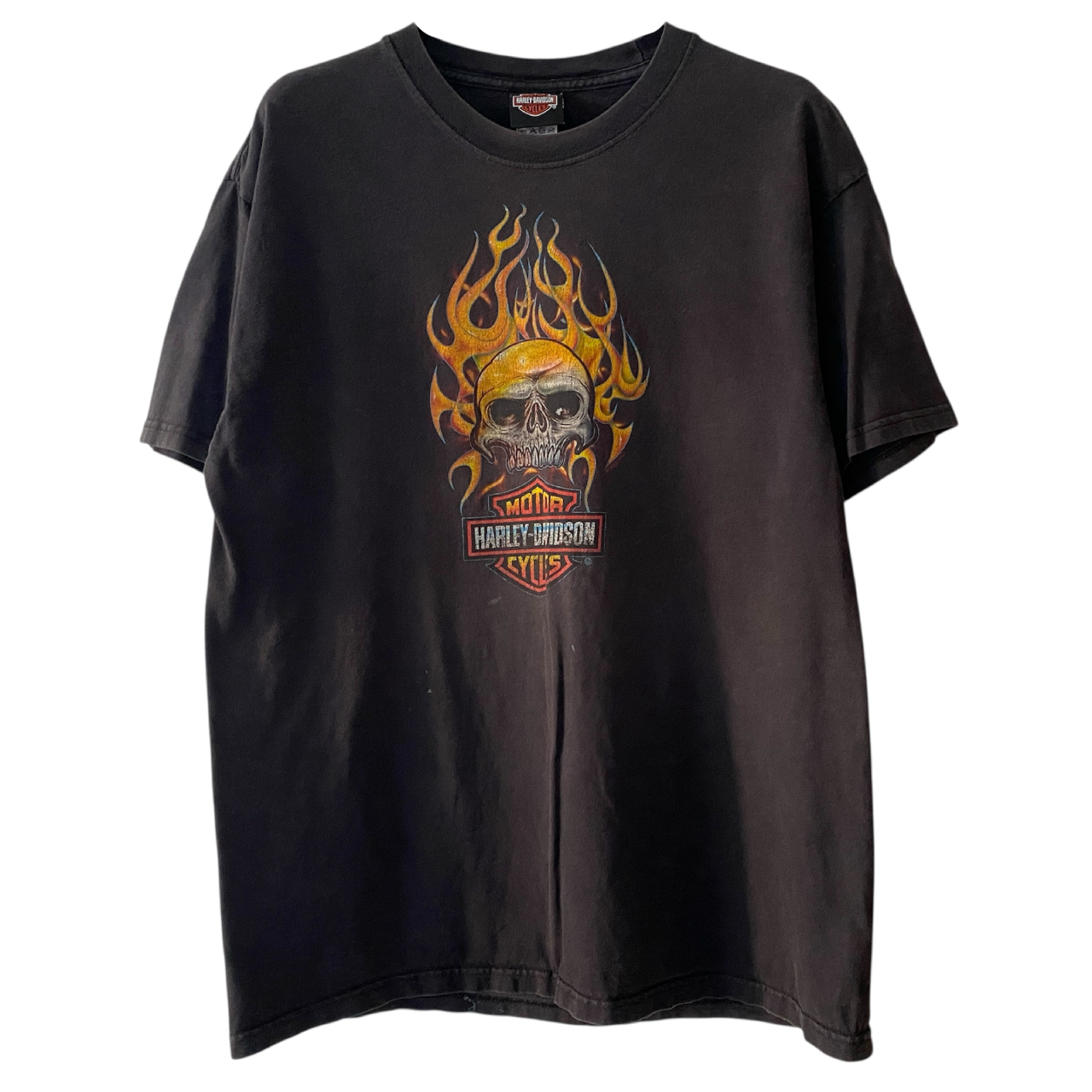 【人気】 Harley Davidson Skull Flame ヴィンテージTシャツが再入荷！！