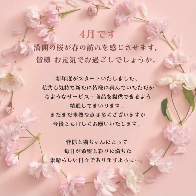 4月です