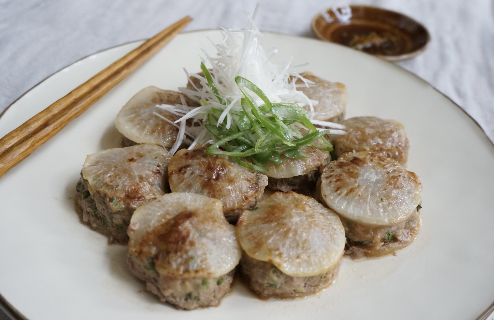 大根のはさみ焼き