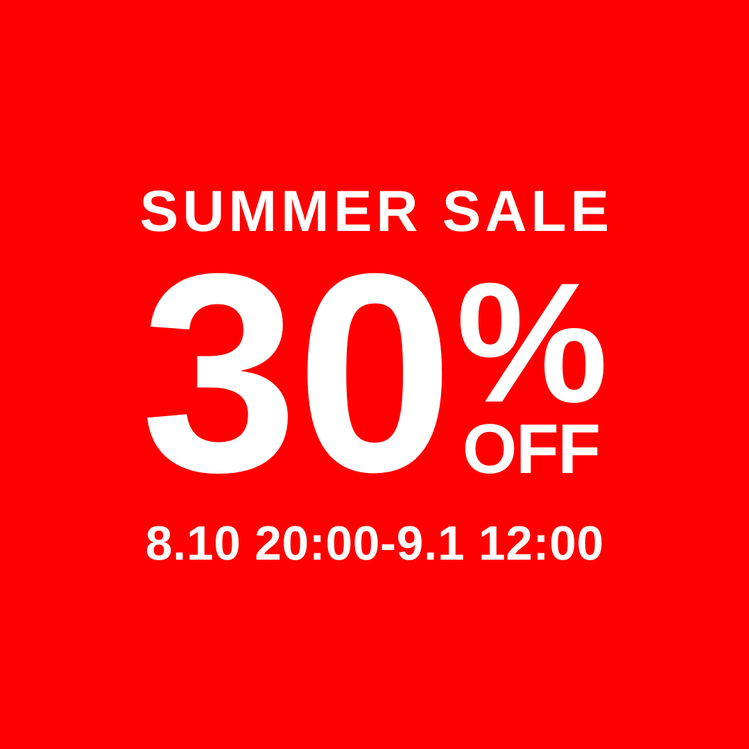 SUMMER SALE 30%OFF!!