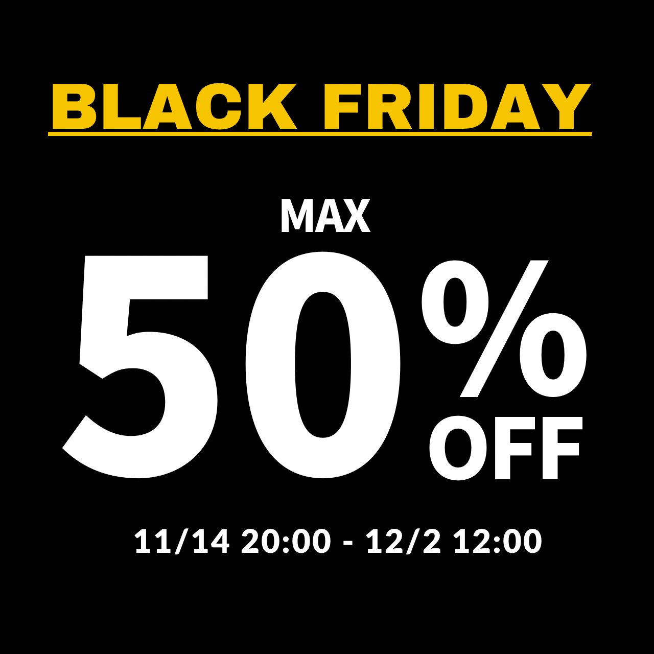 BLACK FRIDAY SALE!!MAX50%OFF!!