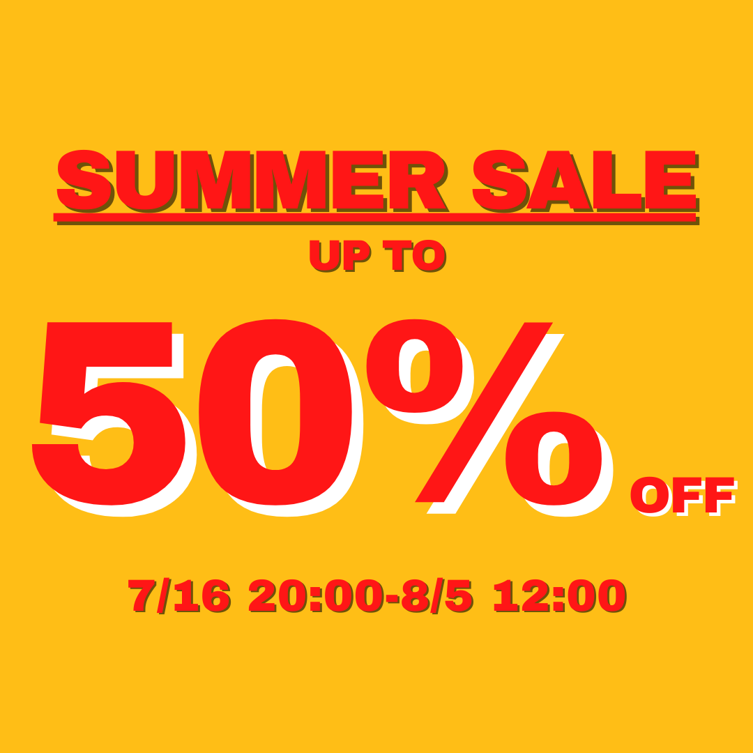 最大50%OFF!!!SUMMER SALE開催!