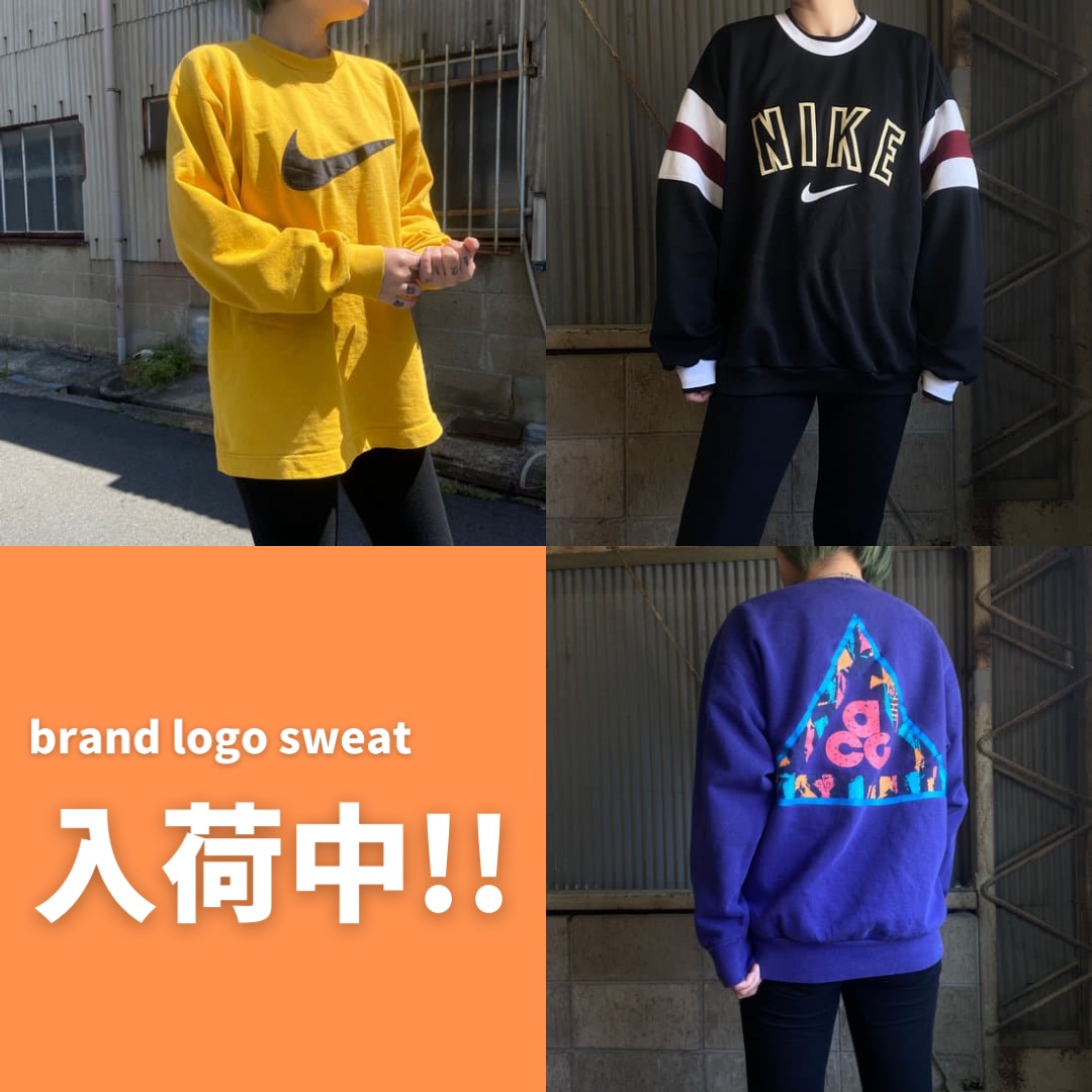 brand logo sweat入荷！