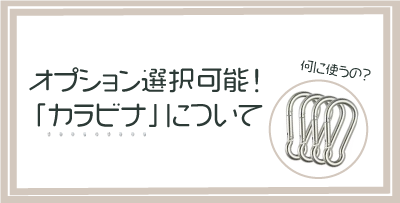 オプションの「カラビナ」って？