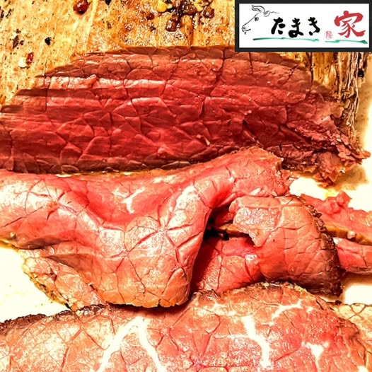 黒毛和牛で作るローストビーフが絶品！