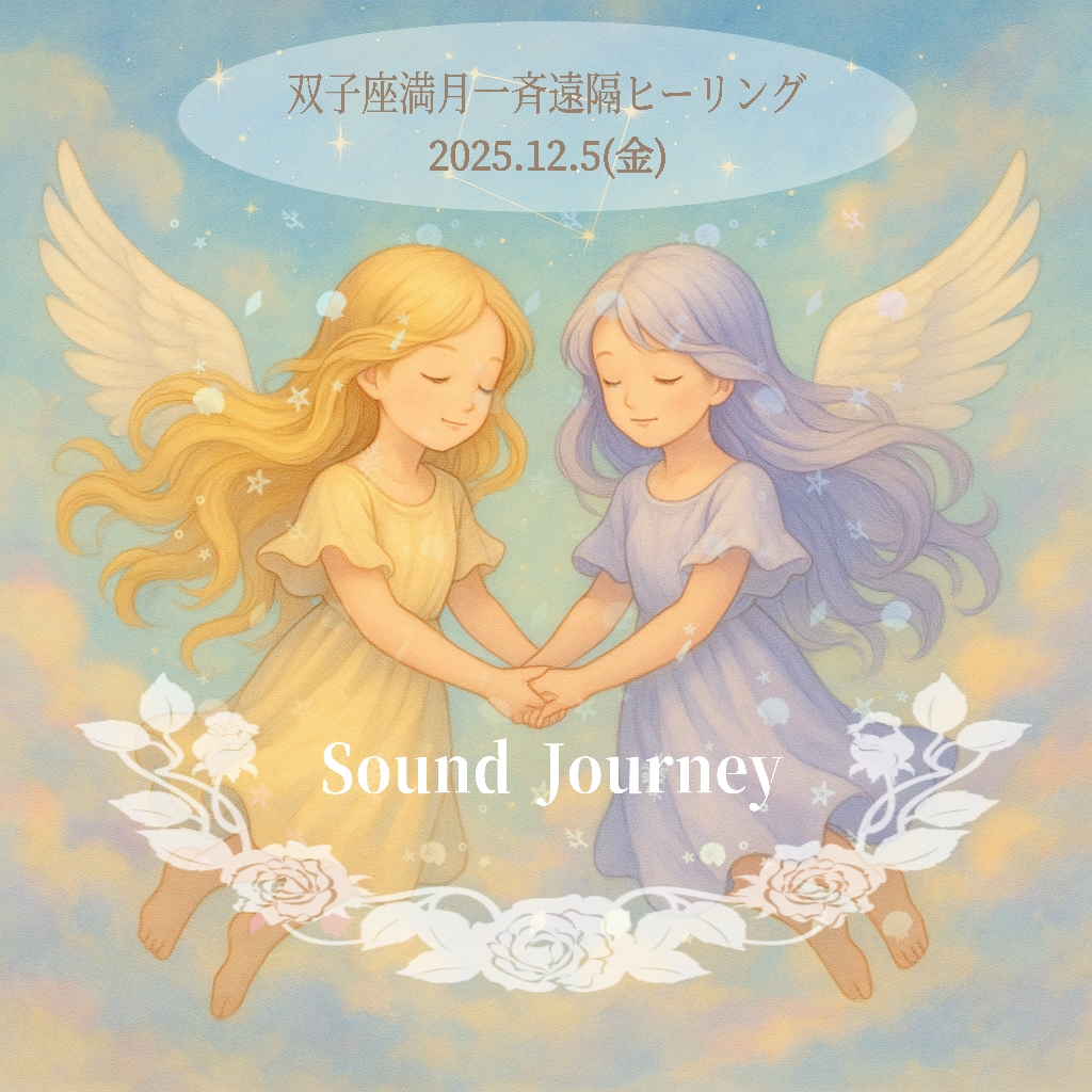 👉双子座満月(12/5)一斉遠隔ヒーリングお申込み受付中