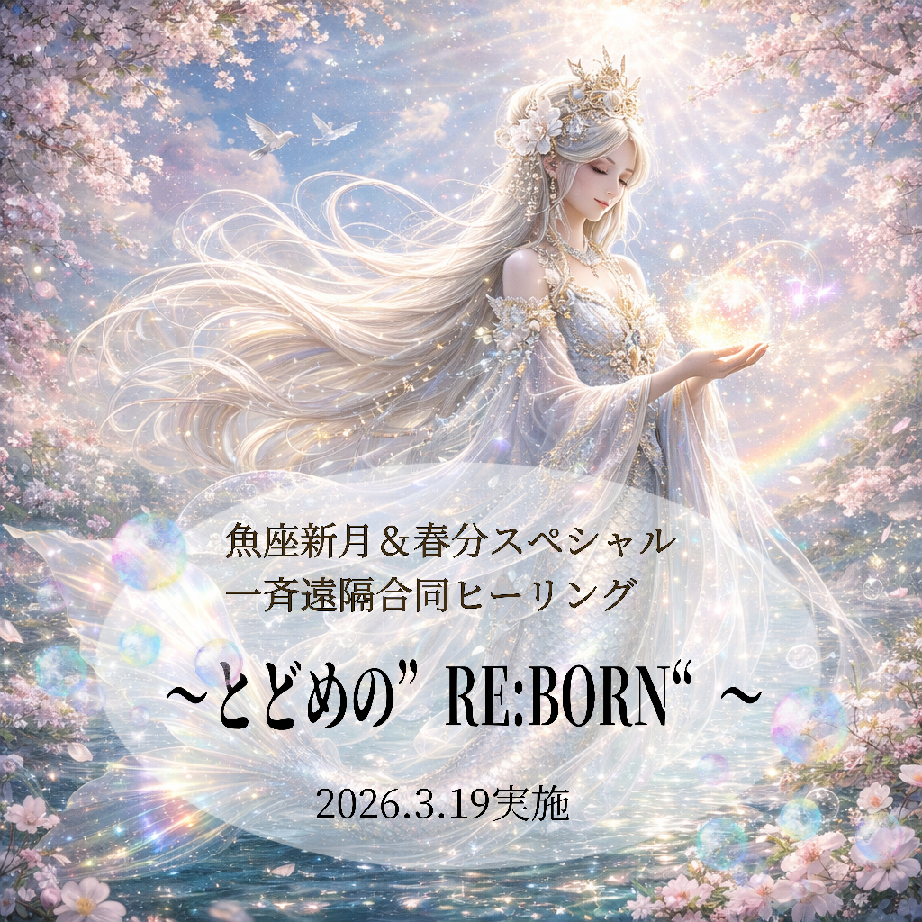 👉スペシャル一斉遠隔合同ヒーリングお申込み受付中