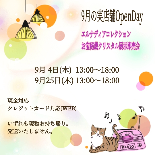 🌟9月の実店舗OpenDay🌟