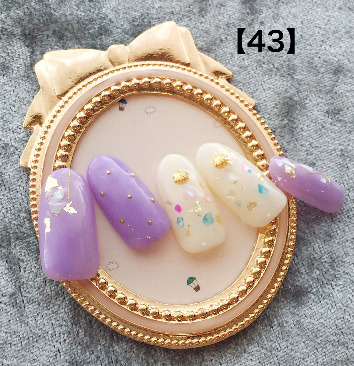 浜辺に打ち上げ花火？ネイル