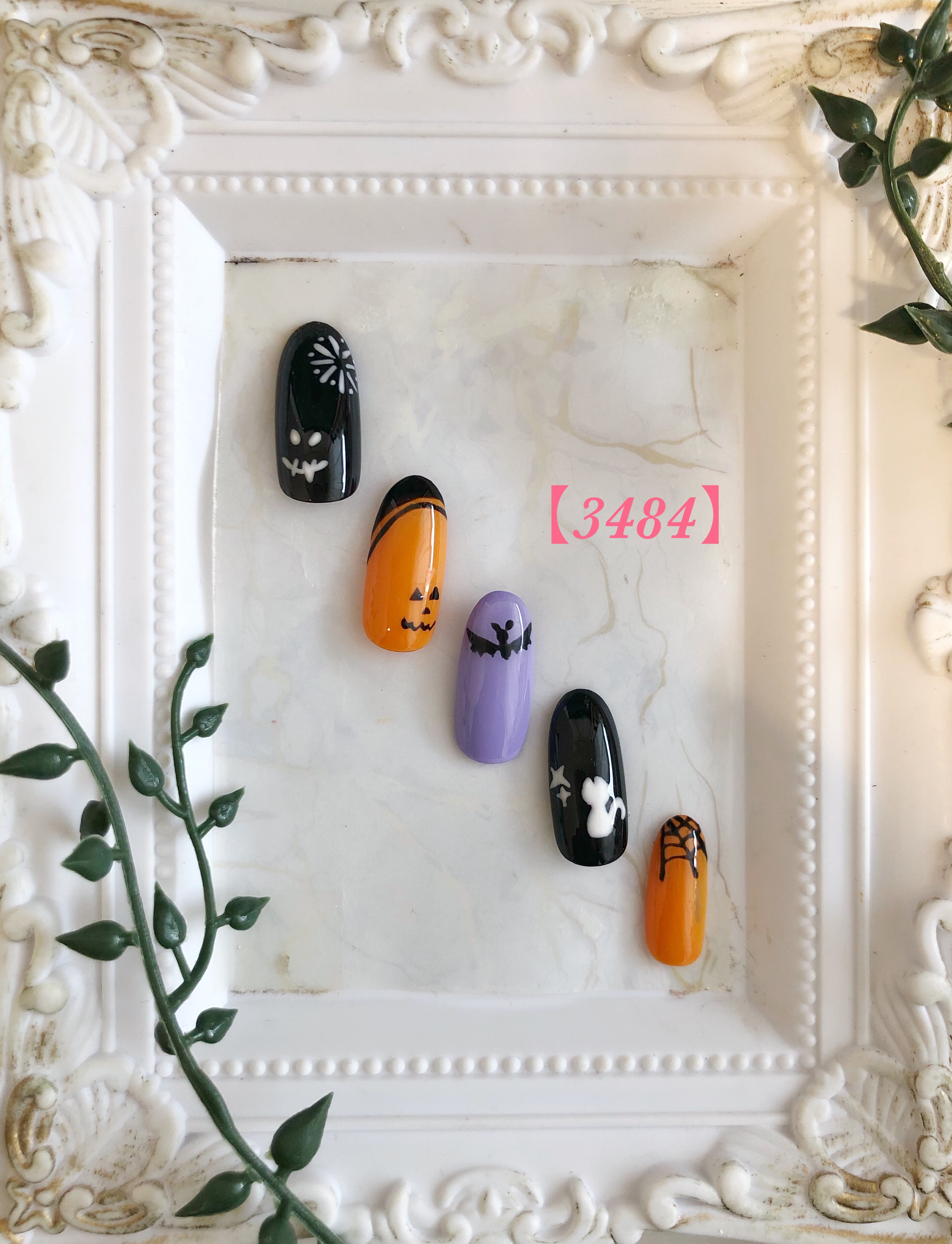 シンプルめハロウィンネイル 🎃