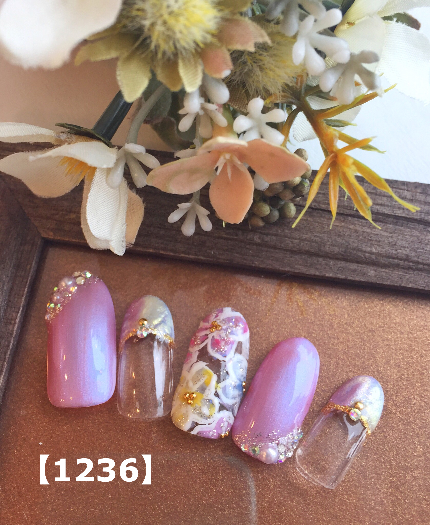 春のフラワーネイル
