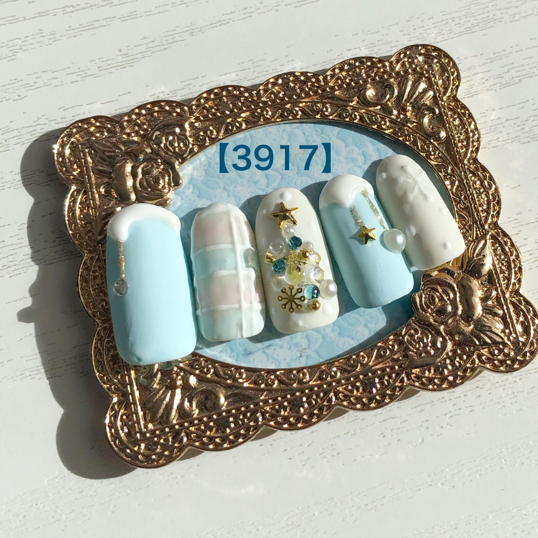 クリスマスツリーネイル