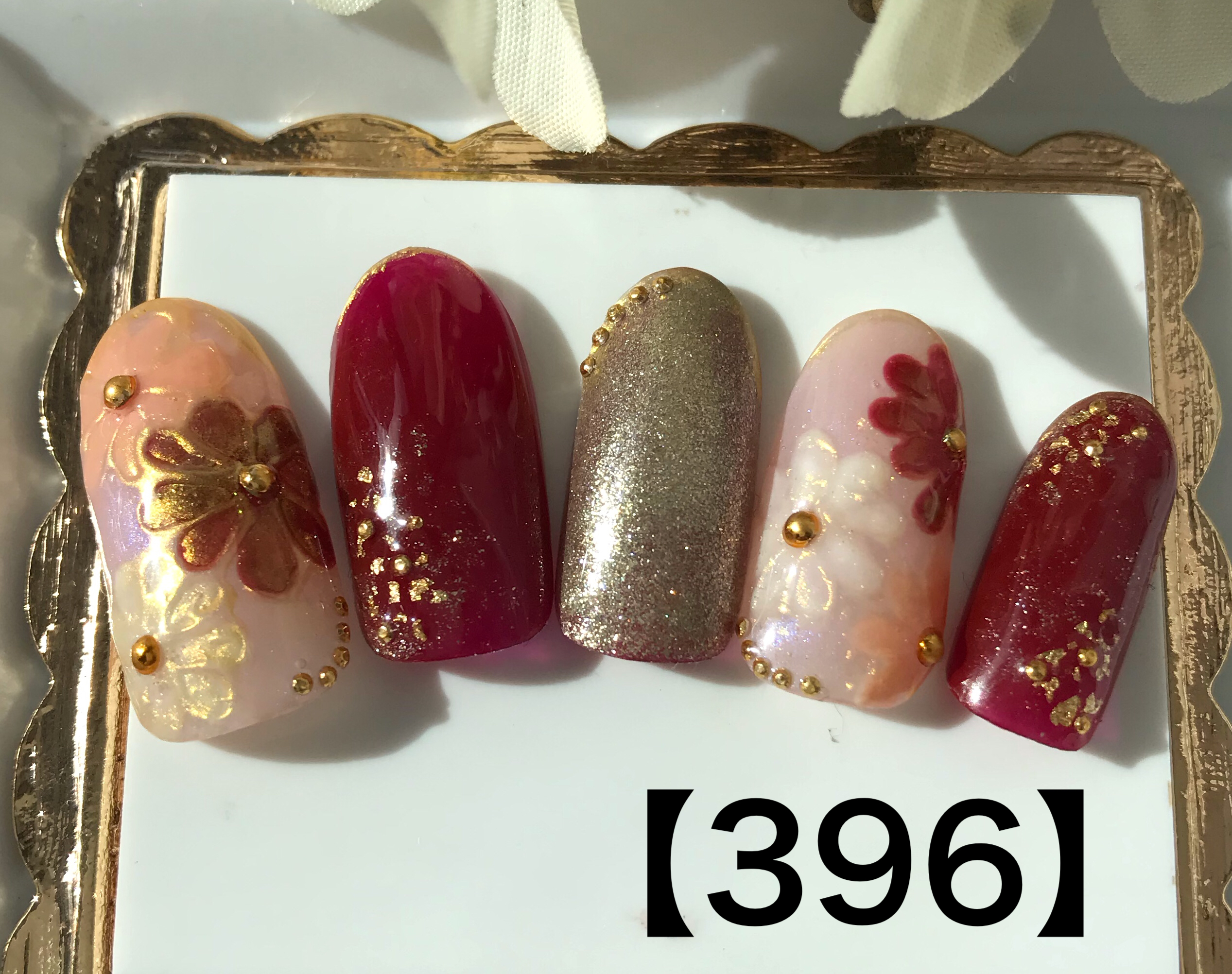 和風お花ネイル