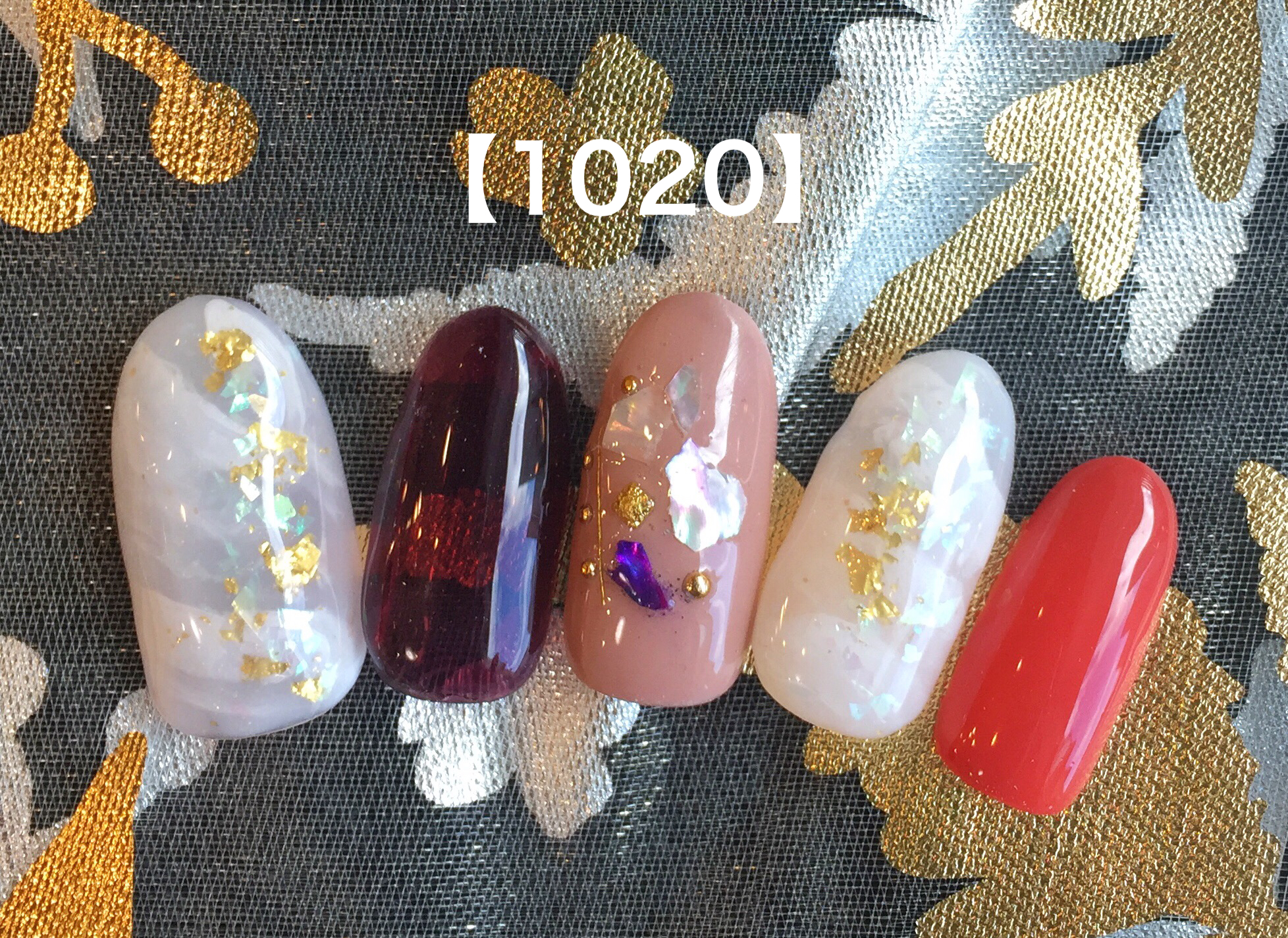 奥行きキラリネイル