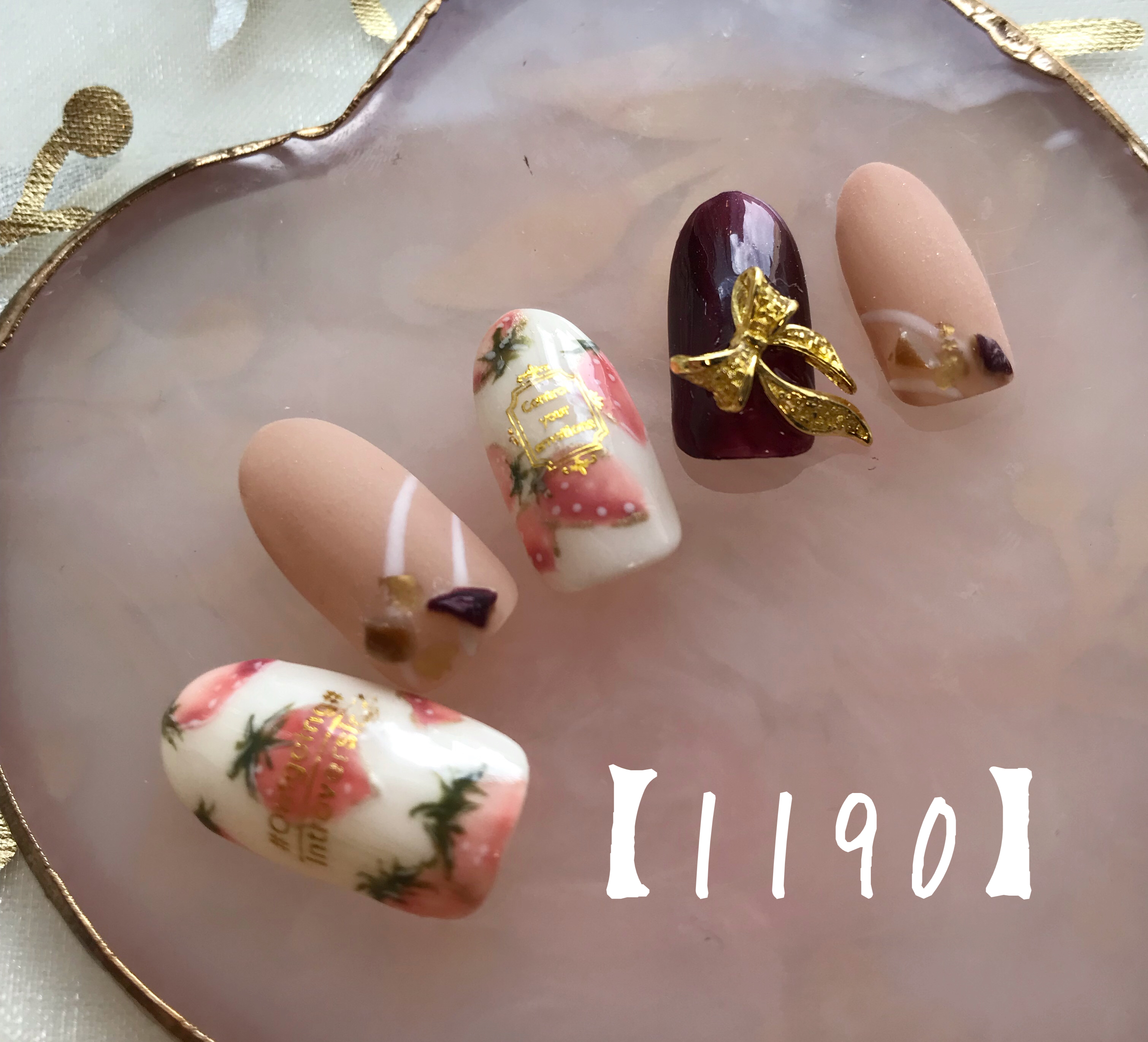 苺ネイル🍓