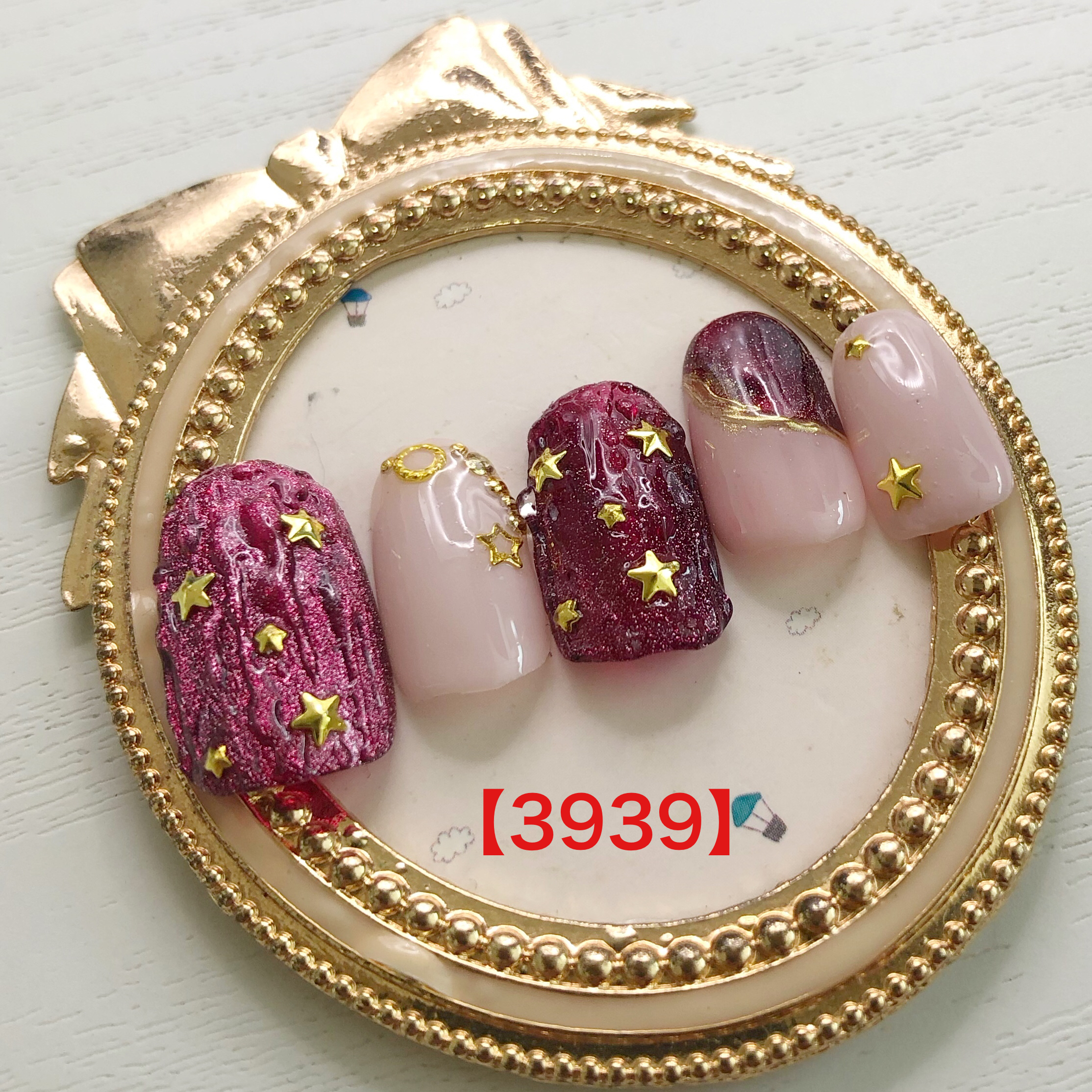 プラムカラーネイル