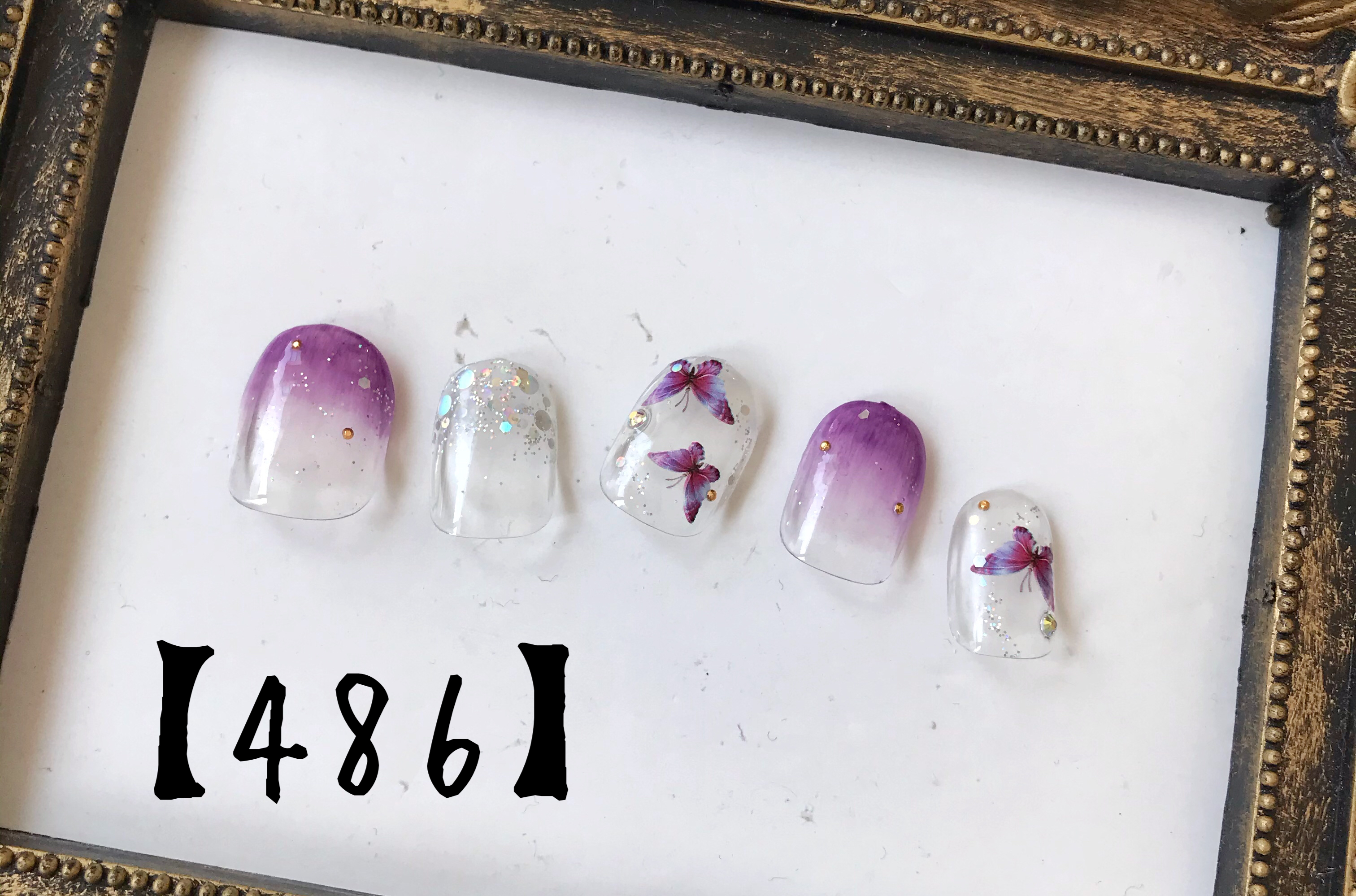 蝶々ネイル