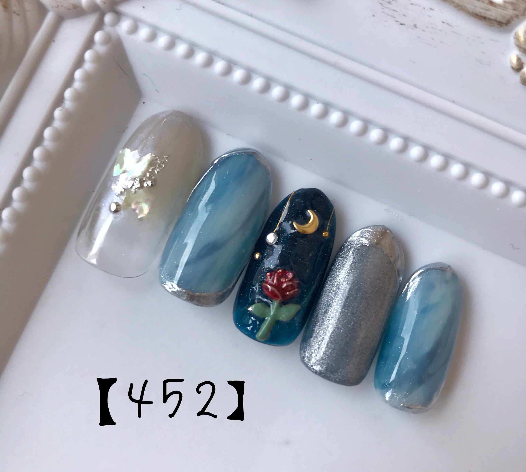 青ネイル