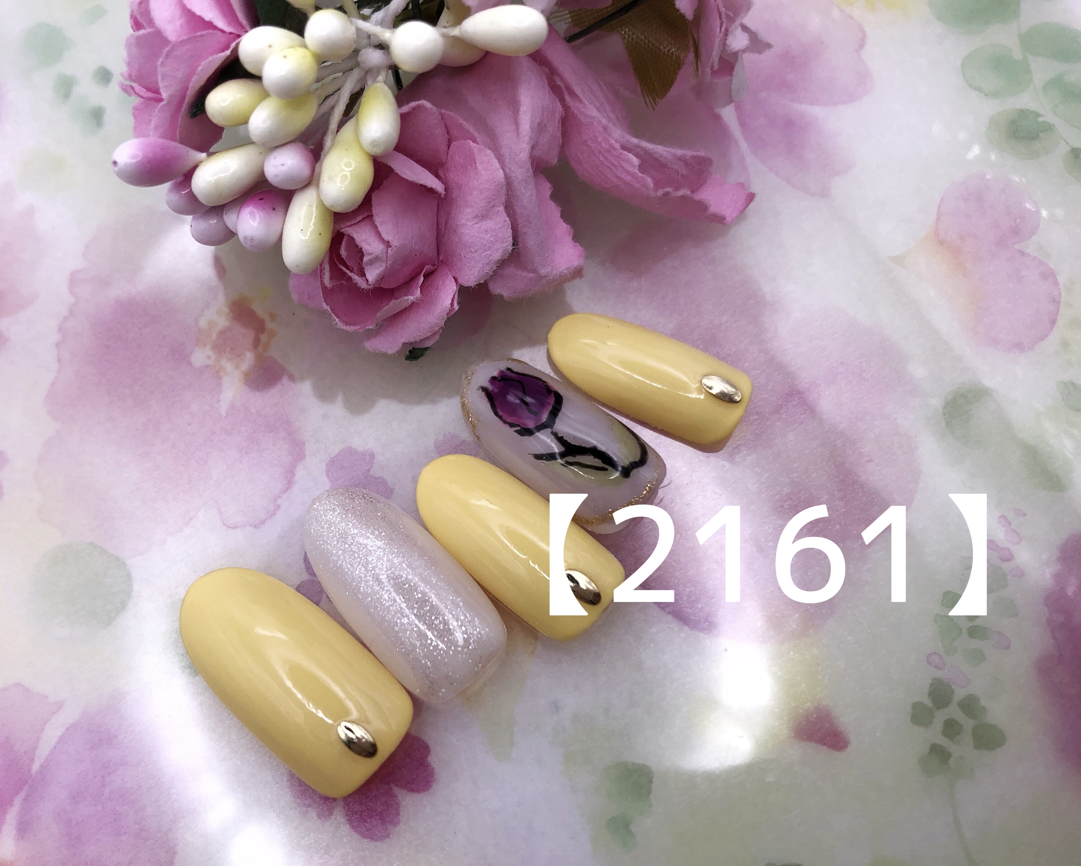 春色チューリップネイル