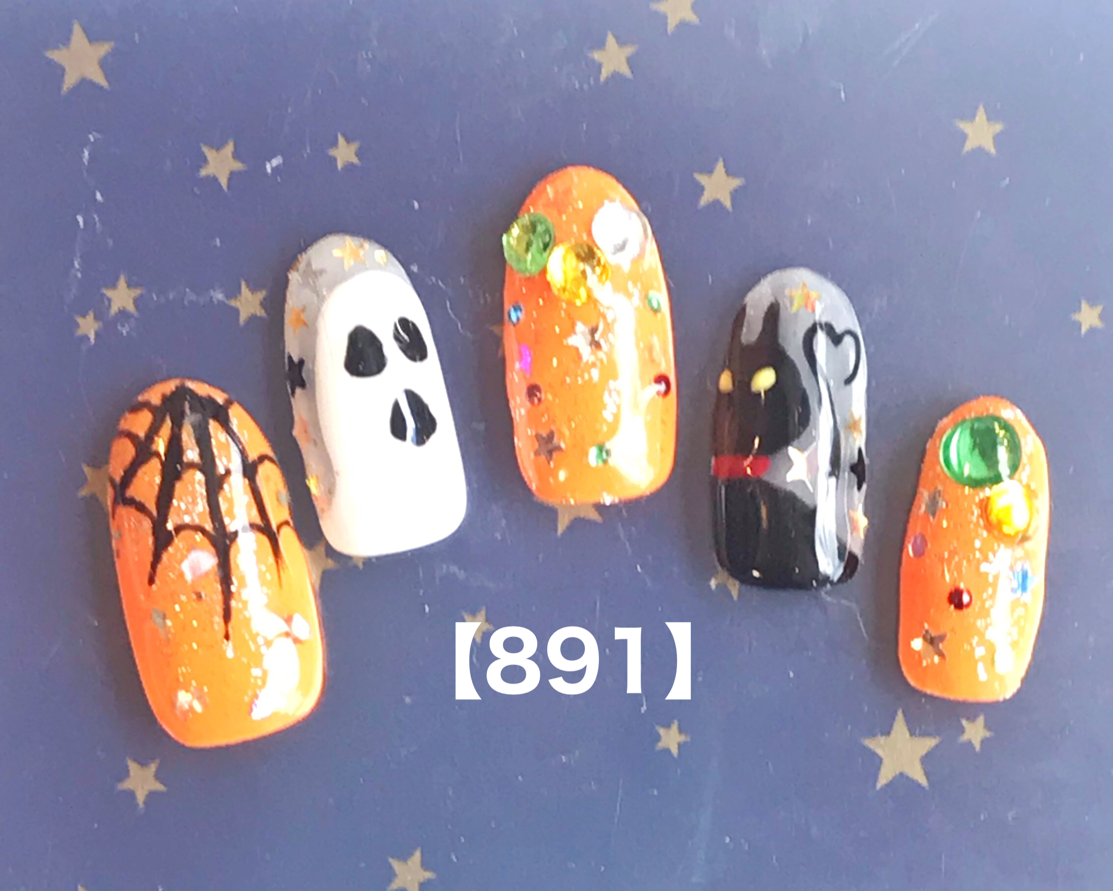 キラキラ⭐️ハロウィンネイル