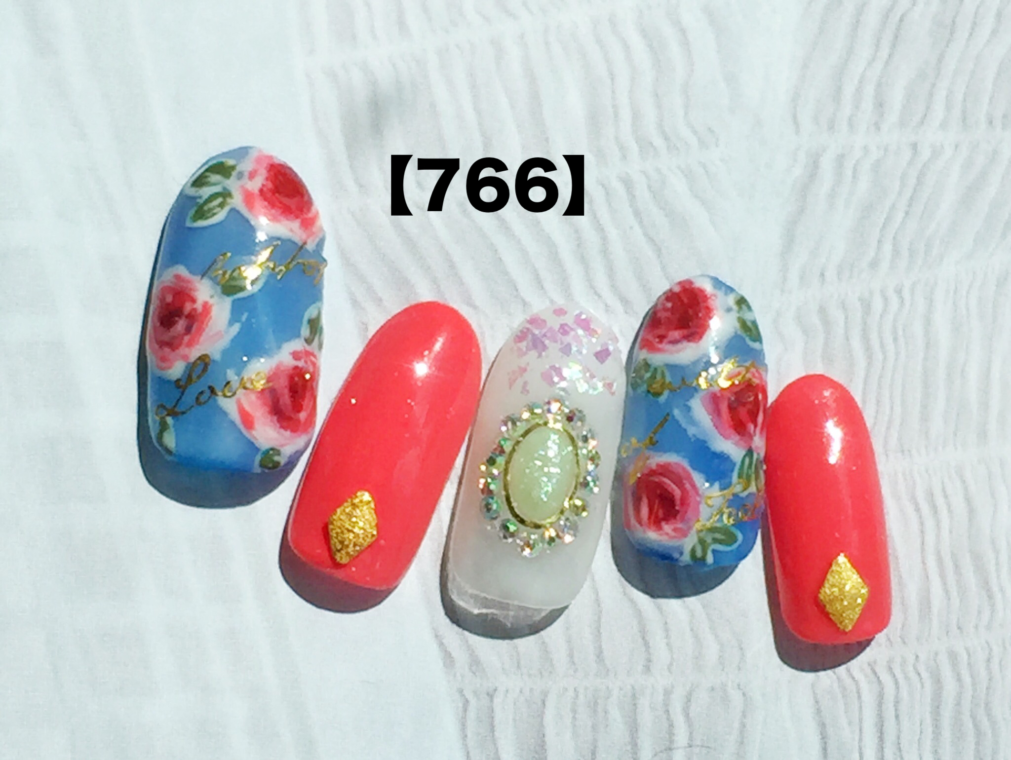 薔薇ネイル