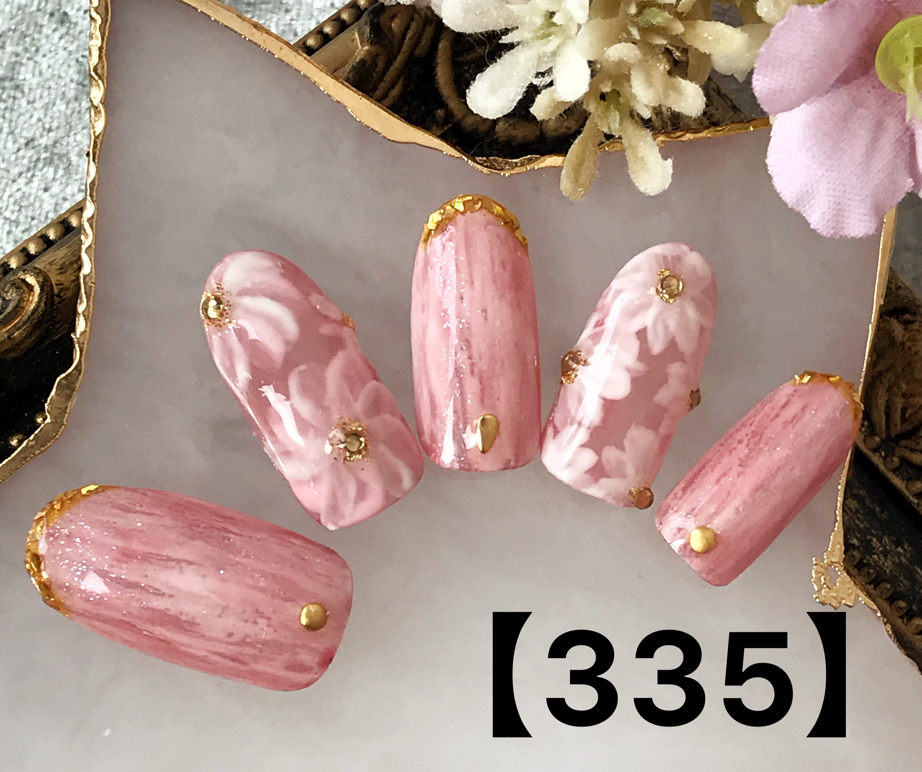 春色お花ネイル