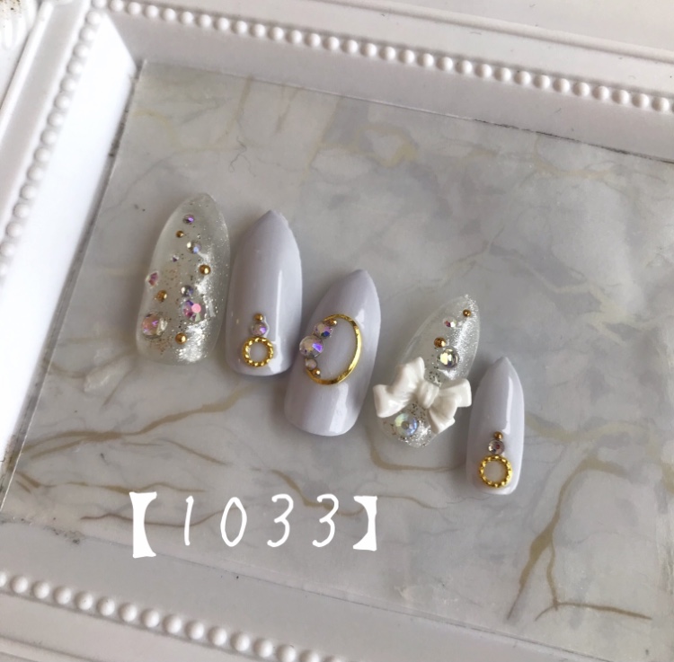 パステルラベンダーネイル
