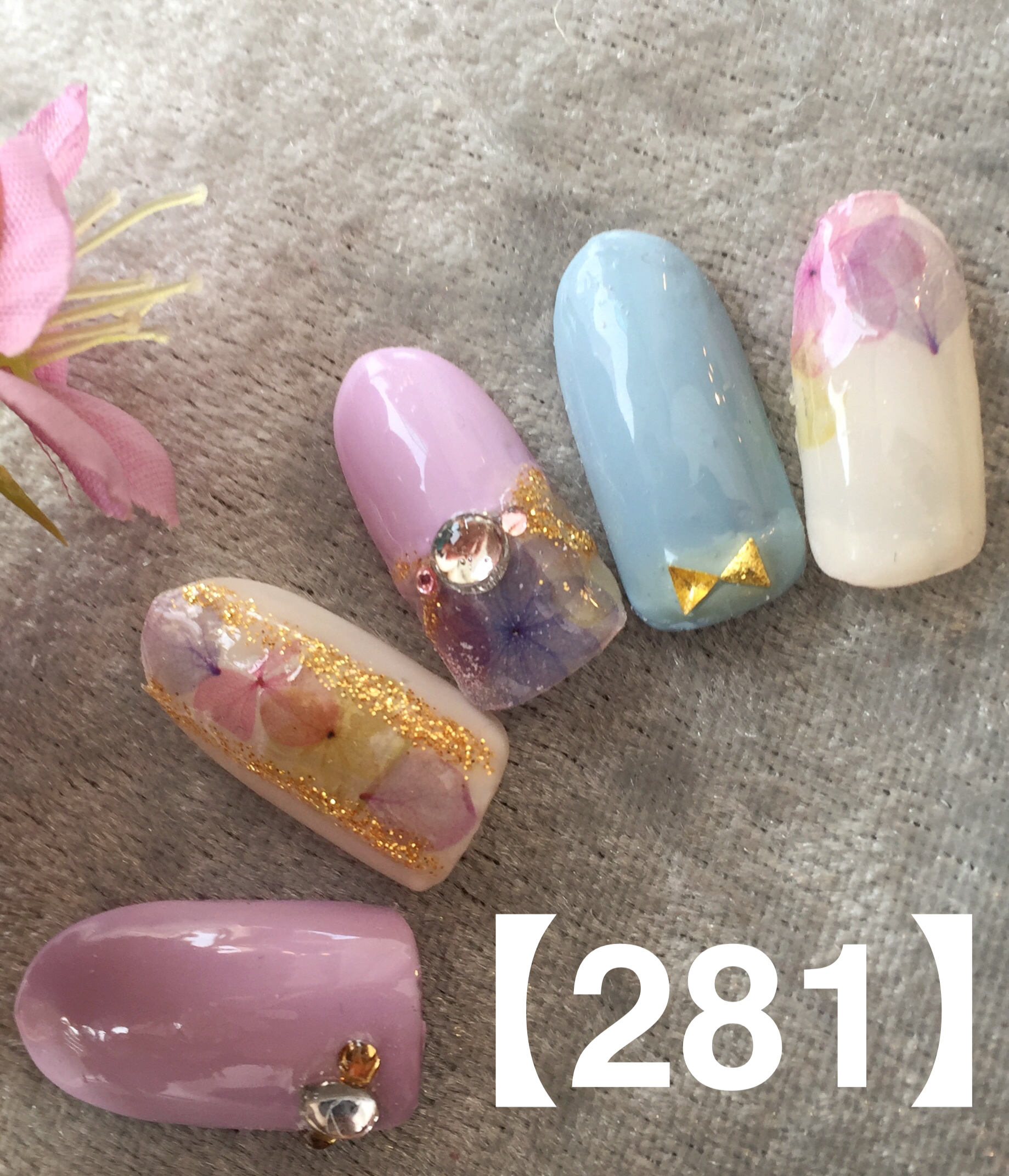 ラプンツェル風ネイル