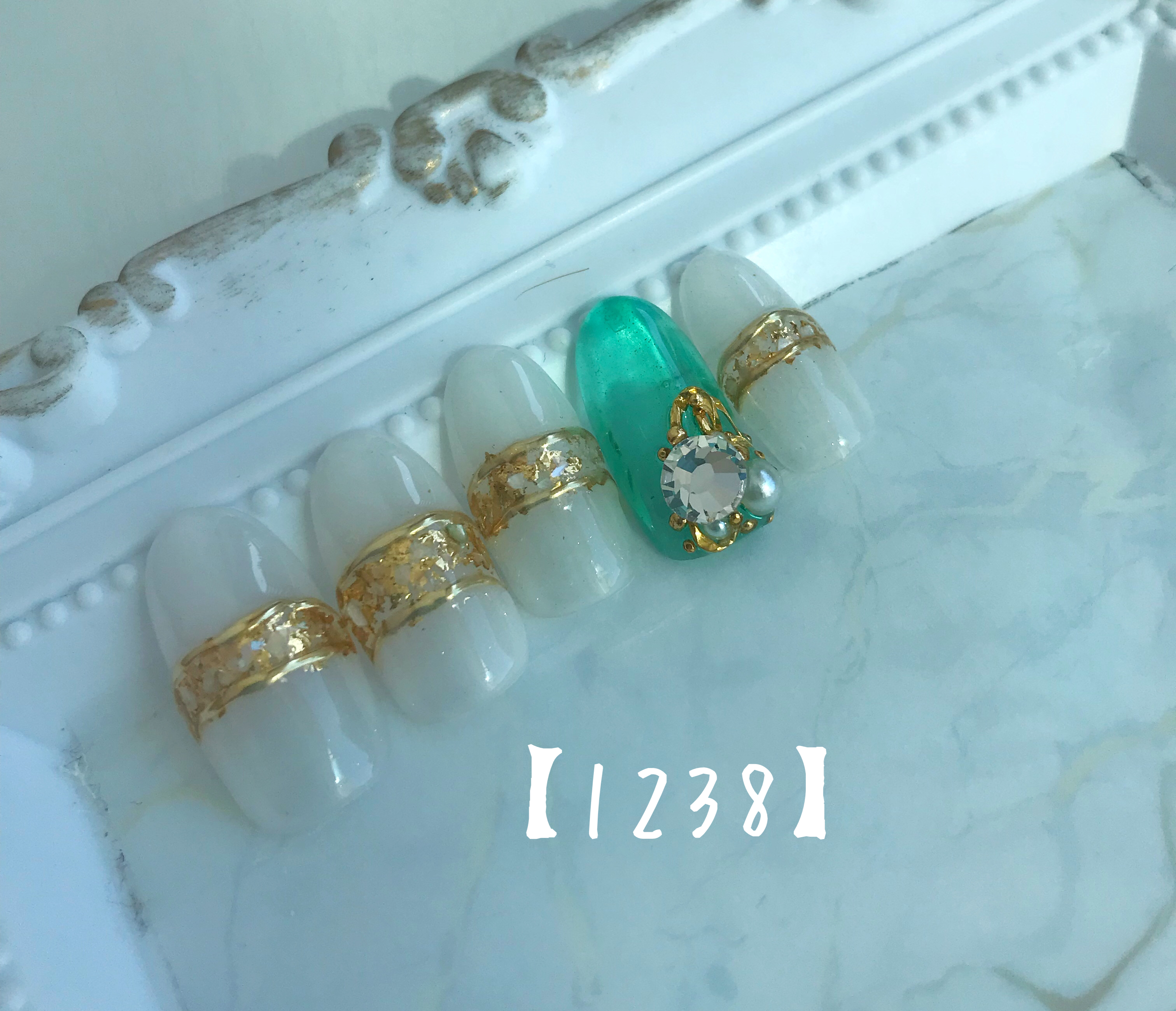 シアーホワイト×クリアグリーン