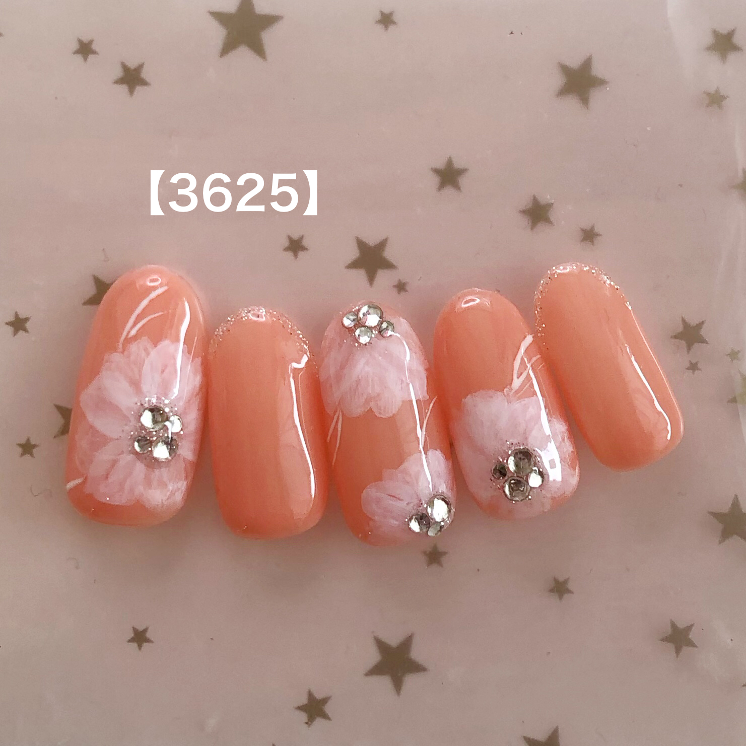 水彩フラワーネイル