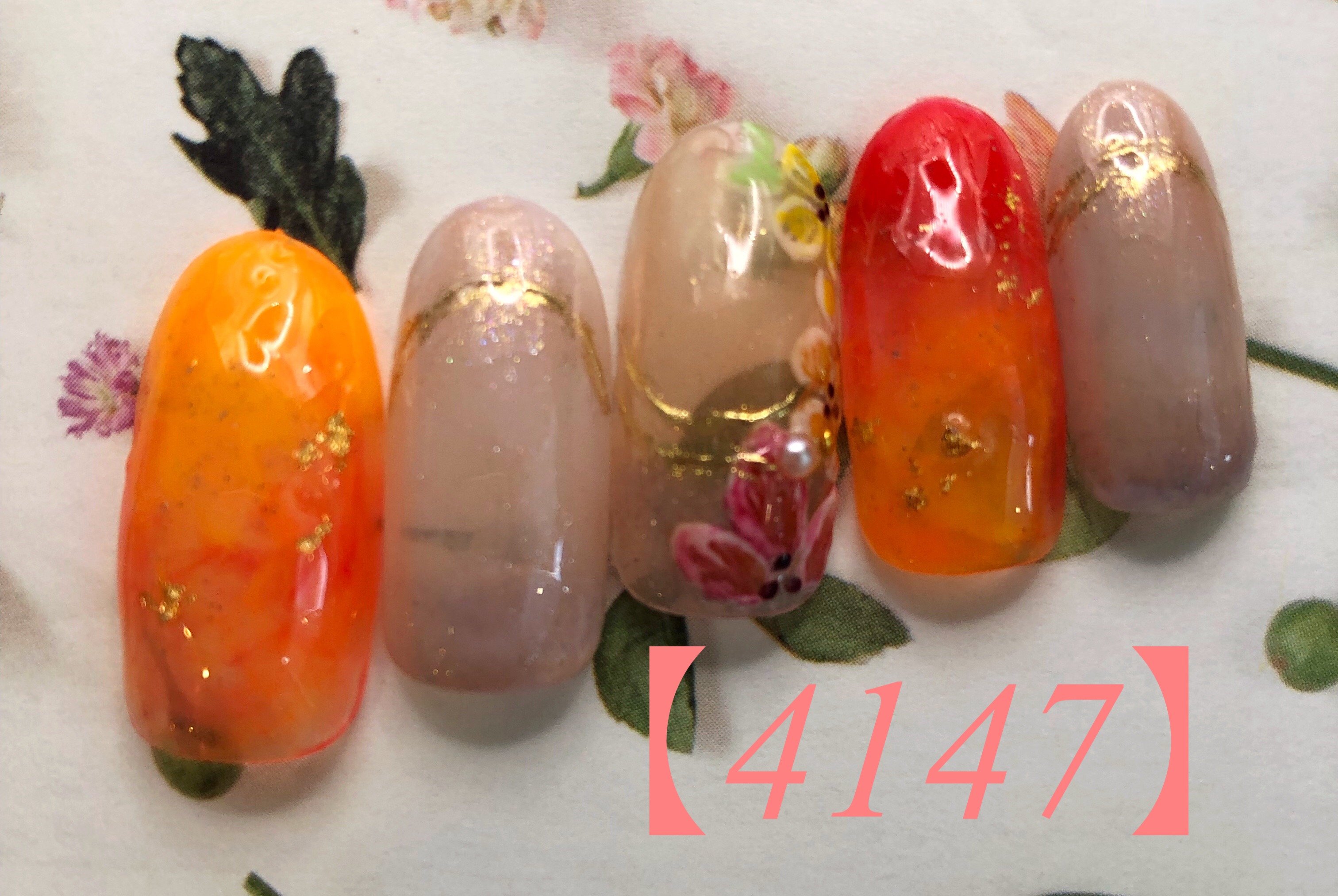 お花のネイル