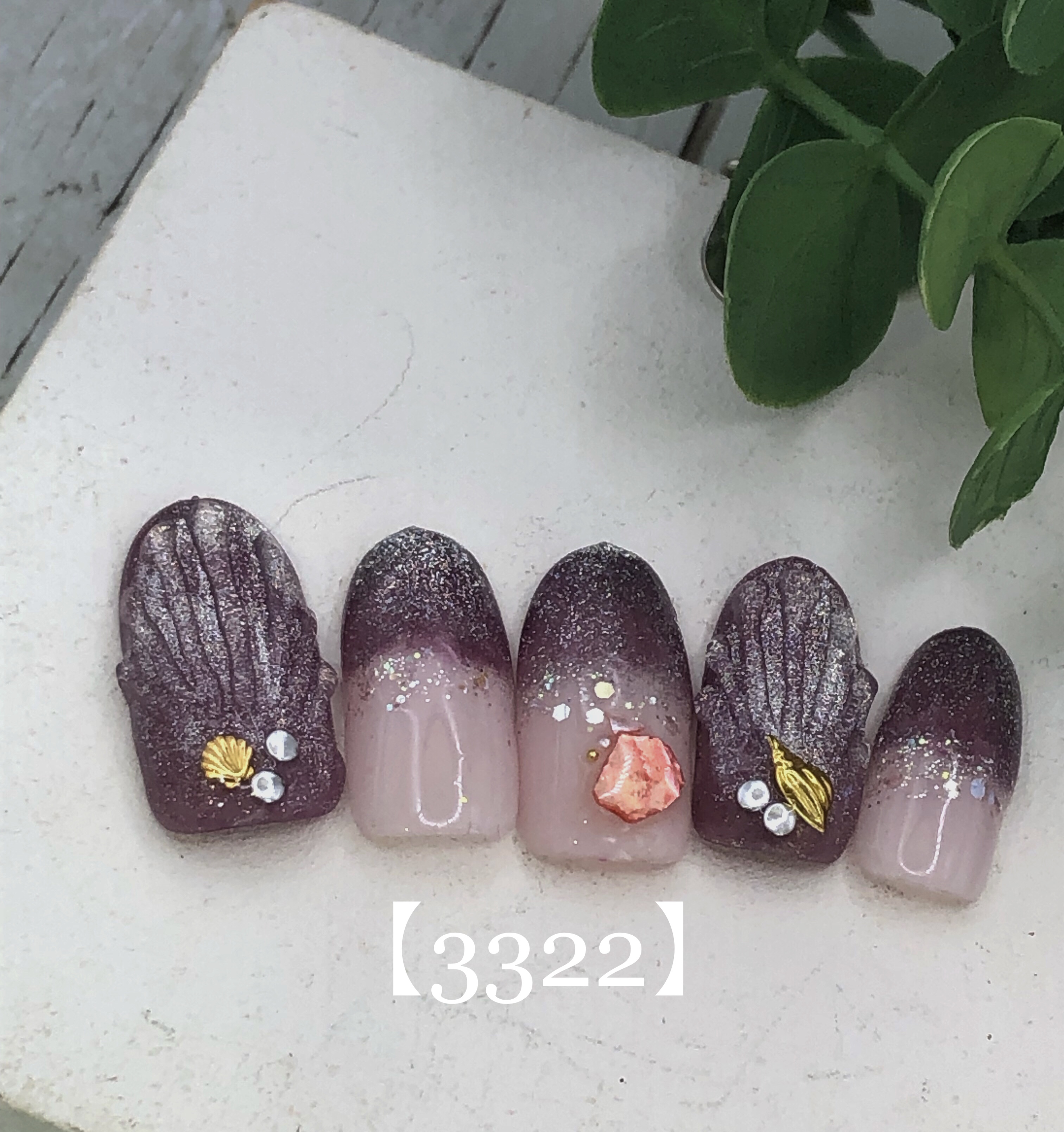 貝殻ネイル