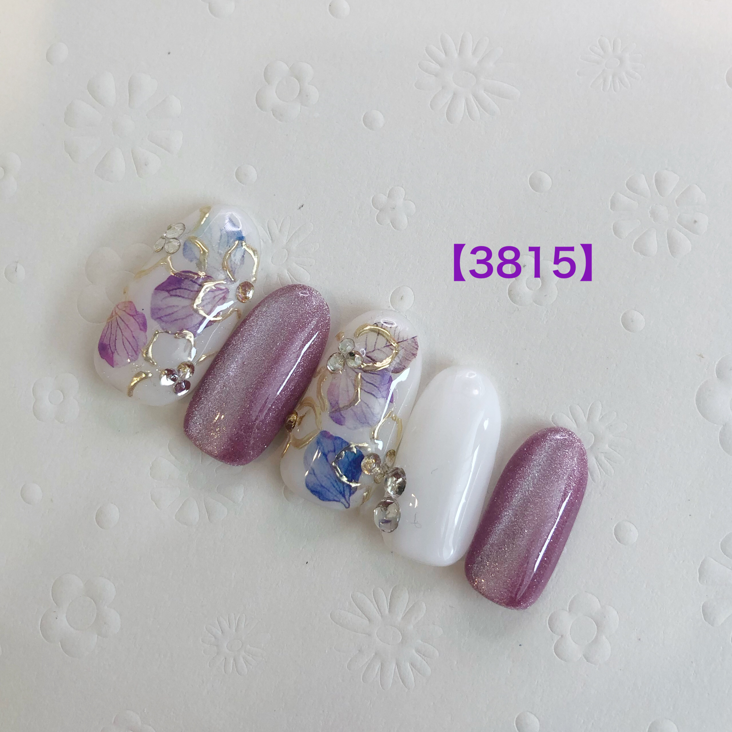 紫陽花ネイル